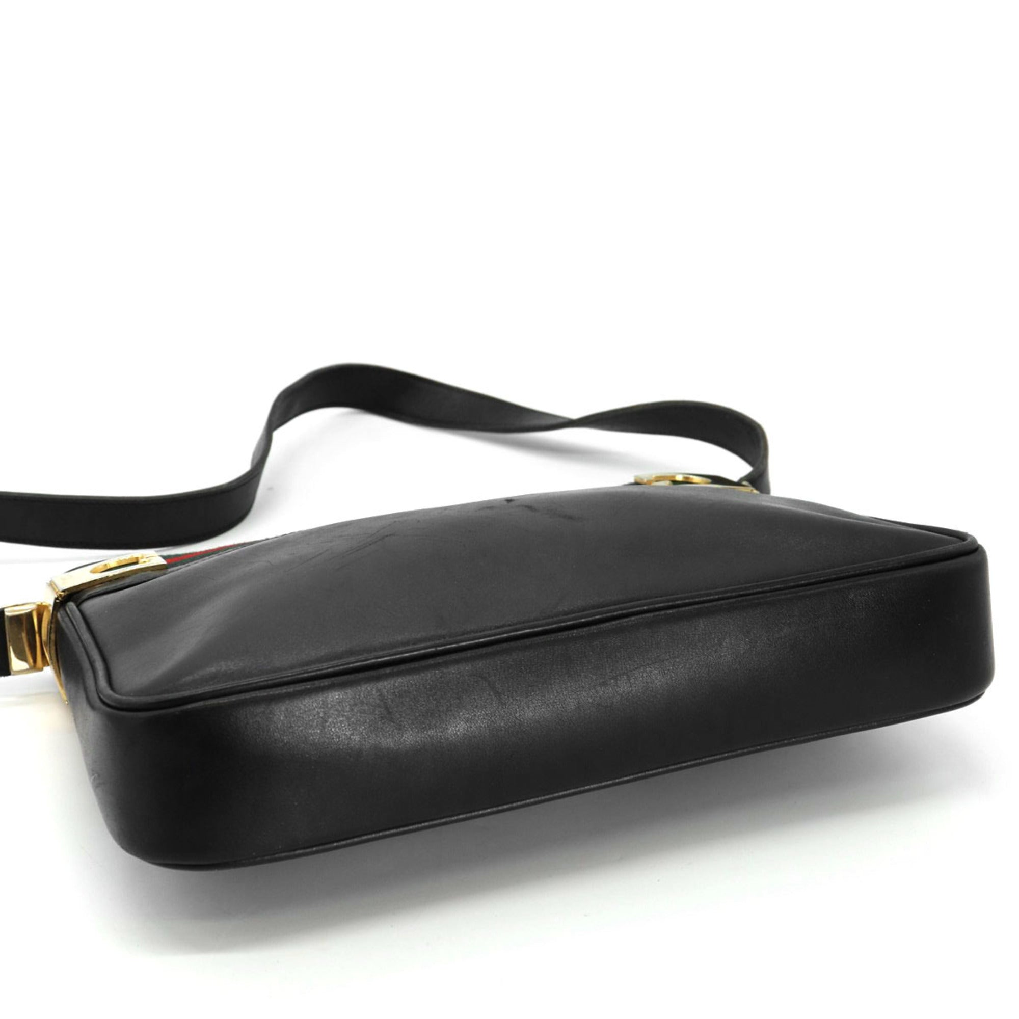Gucci Black Leather Shoulder Bag (Pre-Owned)