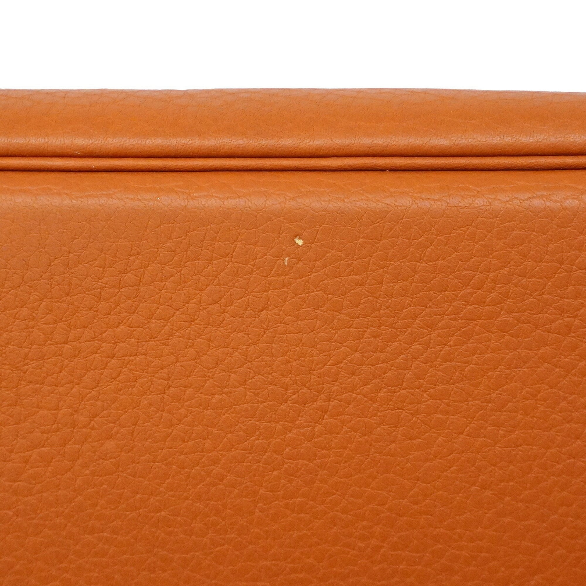 Hermes Natural Taurillon Clemence Leather Handbag (Pre-Owned)