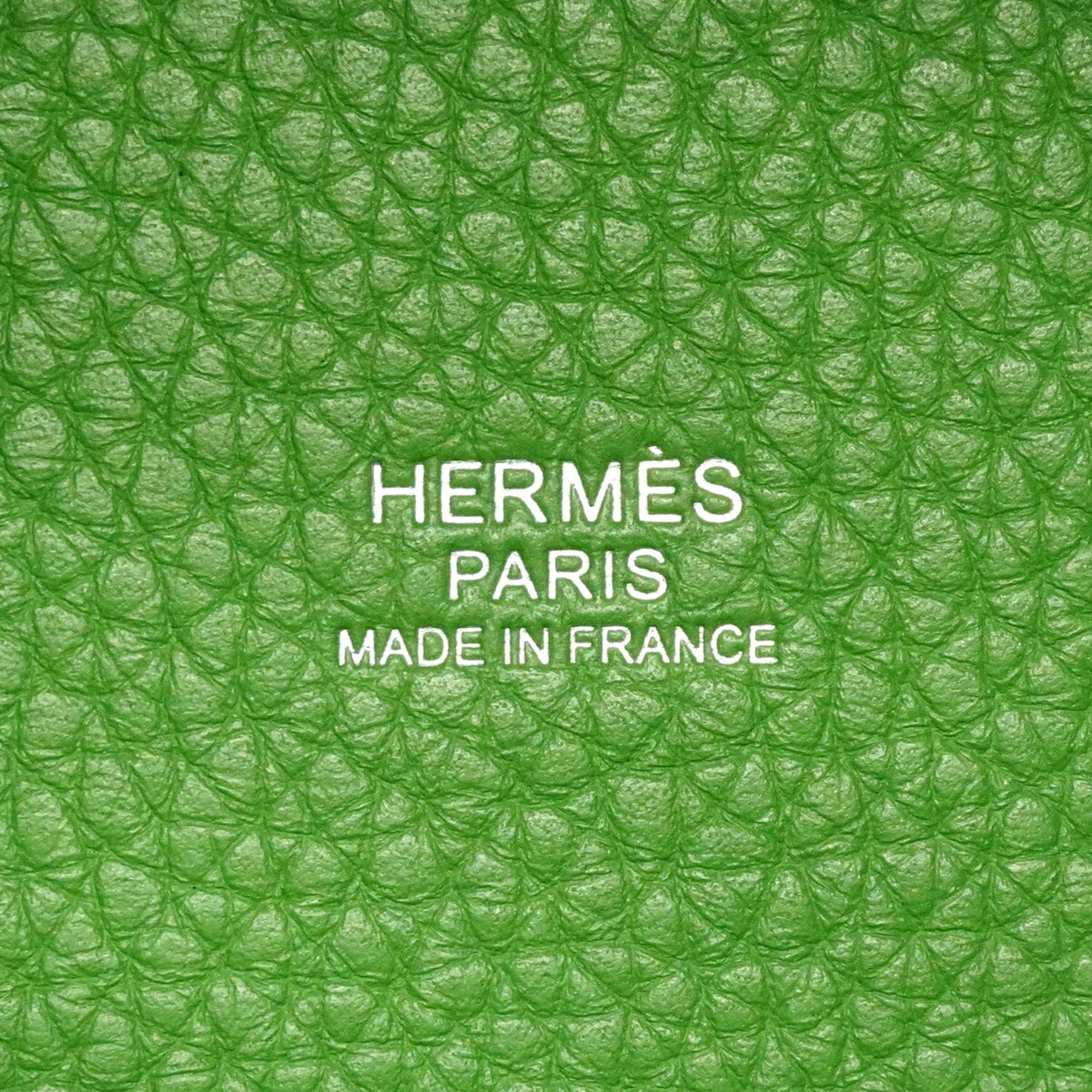 Hermes Taurillon Clemence Leather Handbag (Pre-Owned)