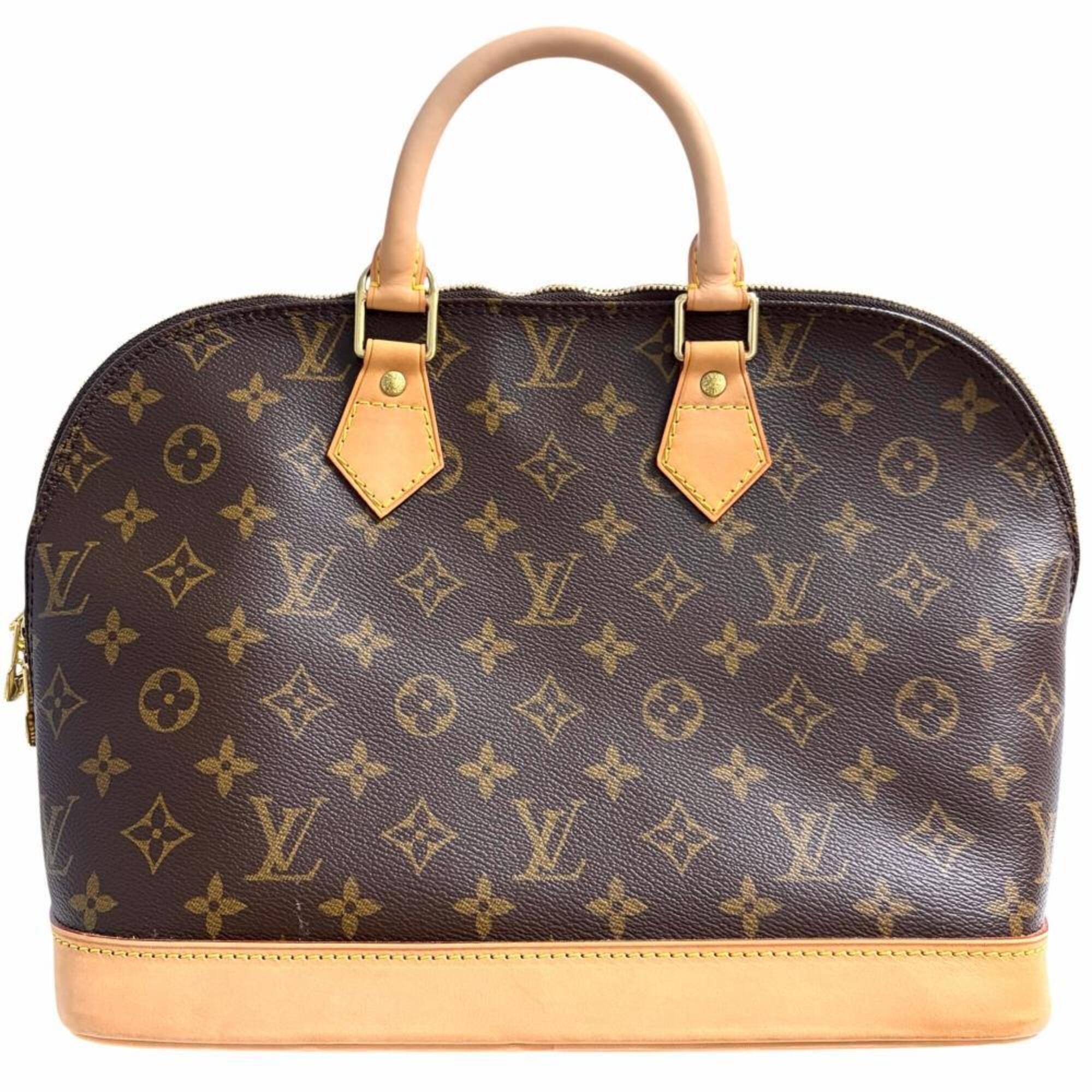 Louis Vuitton Brown Monogram Canvas Handbag (Pre-Owned)