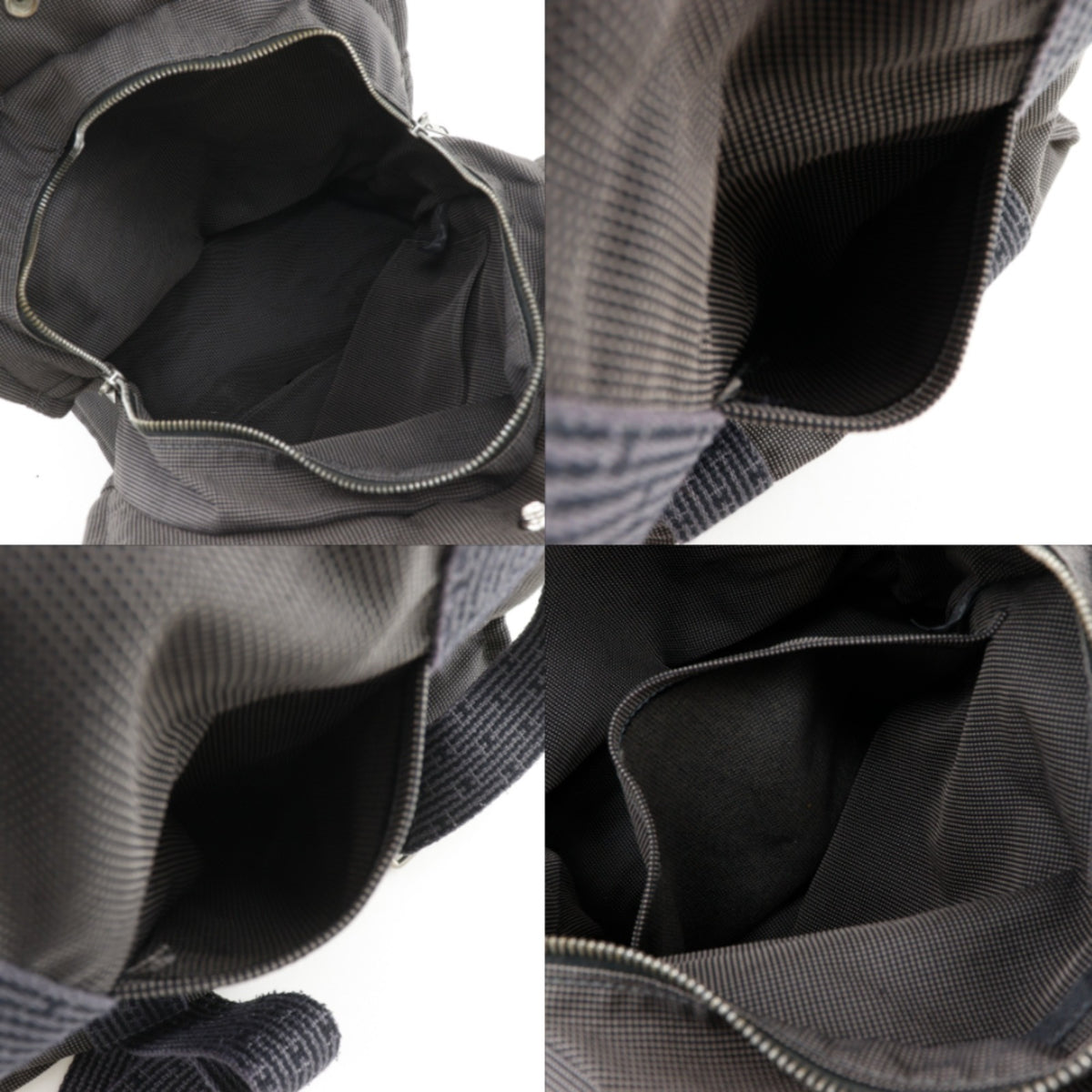 Hermes Gray Nylon Canvas Backpack (Pre-Owned)