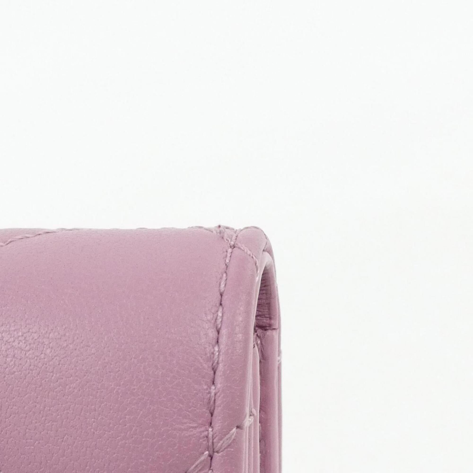 Christian Dior Pink Leather Wallet (Bi-Fold) (Pre-Owned)