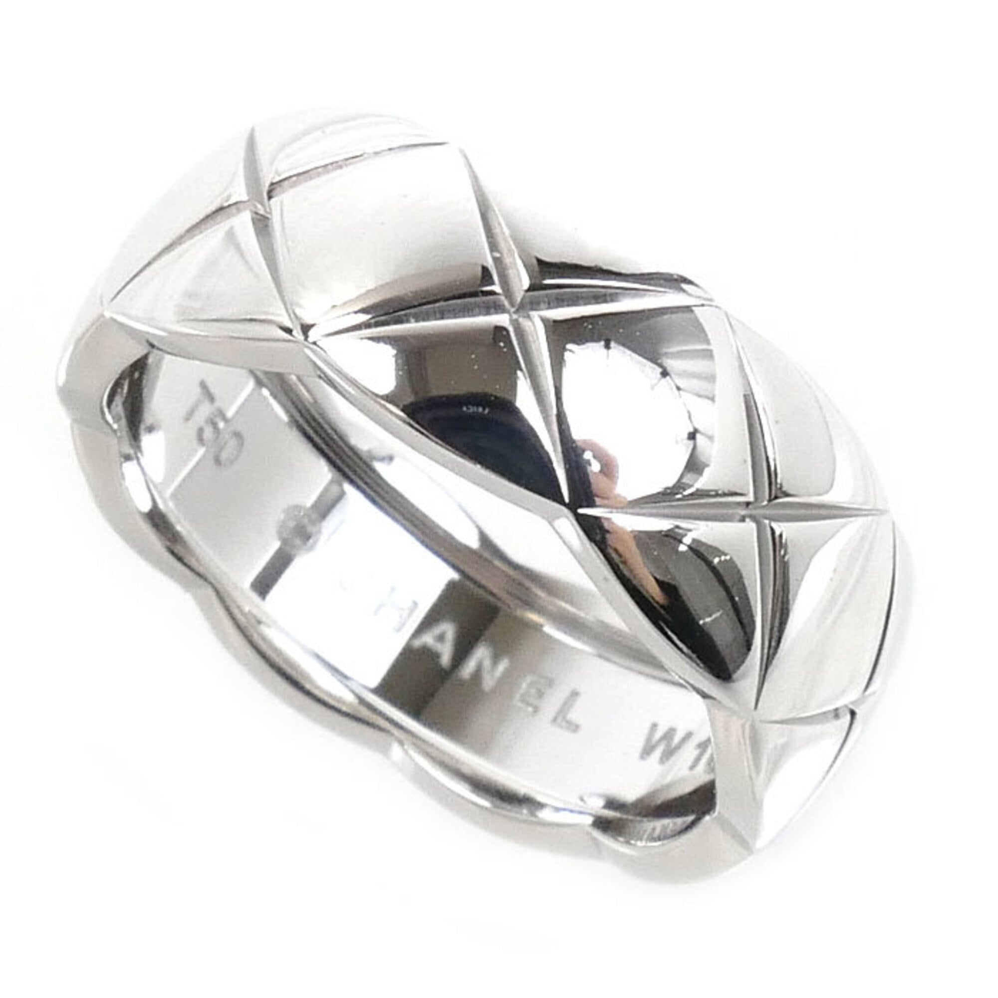 Chanel White Gold (18K) Band Ring (Pre-Owned)