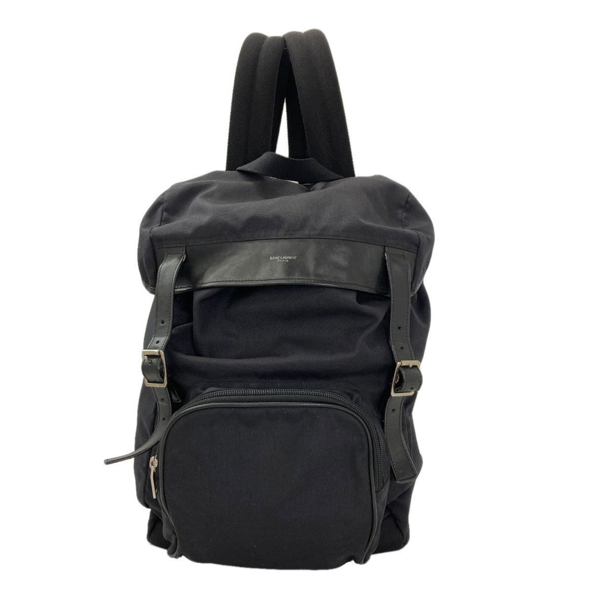 Saint Laurent Black Canvas Backpack (Pre-Owned)