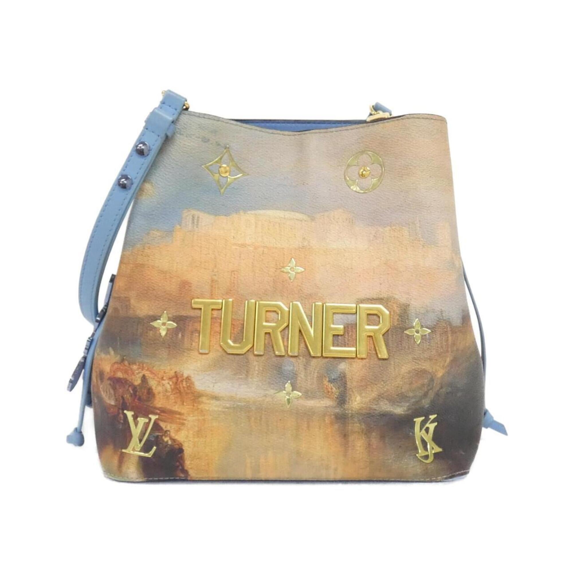 Louis Vuitton Monogram Sky Blue Coated Canvas Shoulder Bag (Pre-Owned)