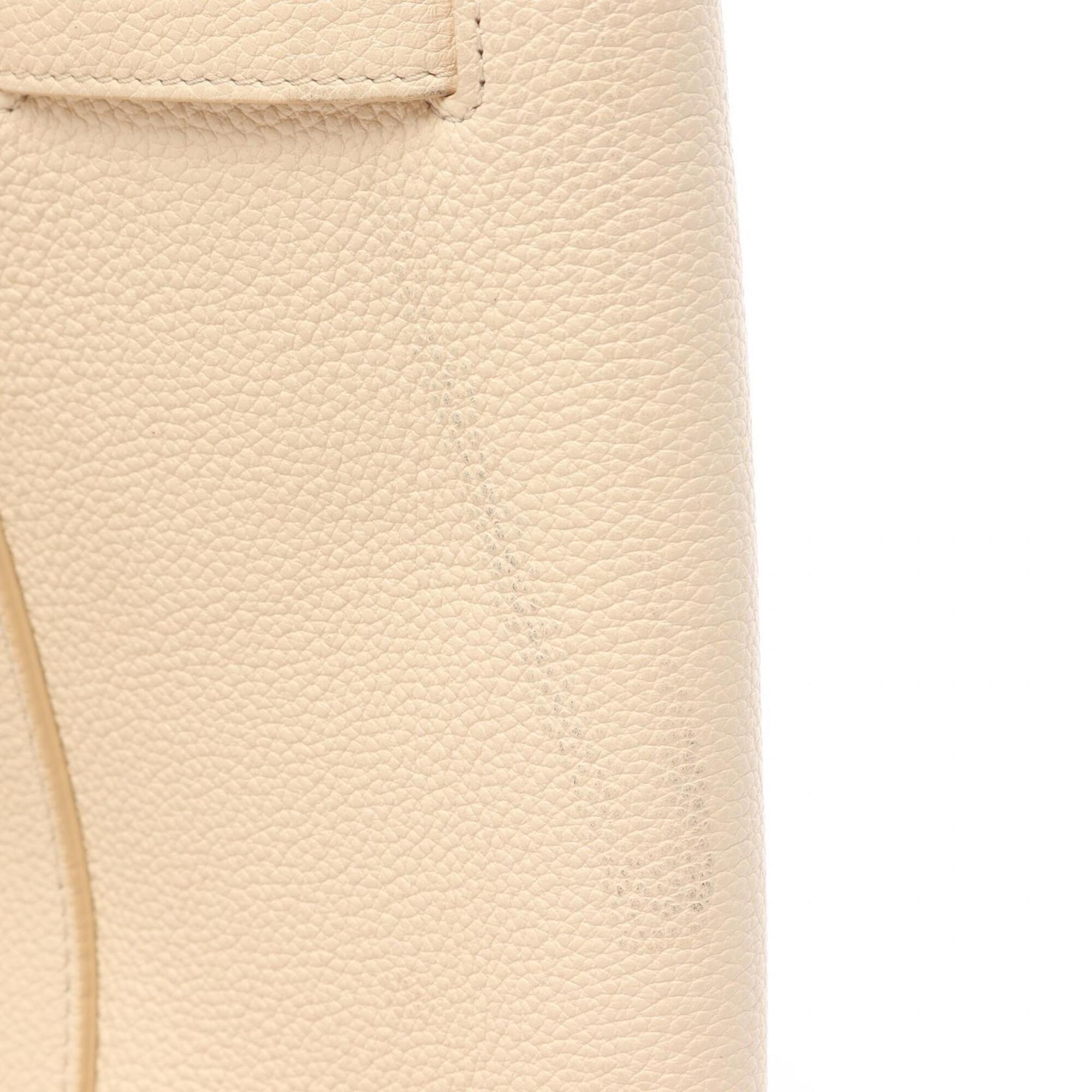 Celine Ivory Leather Handbag Tote Bag (Pre-Owned)