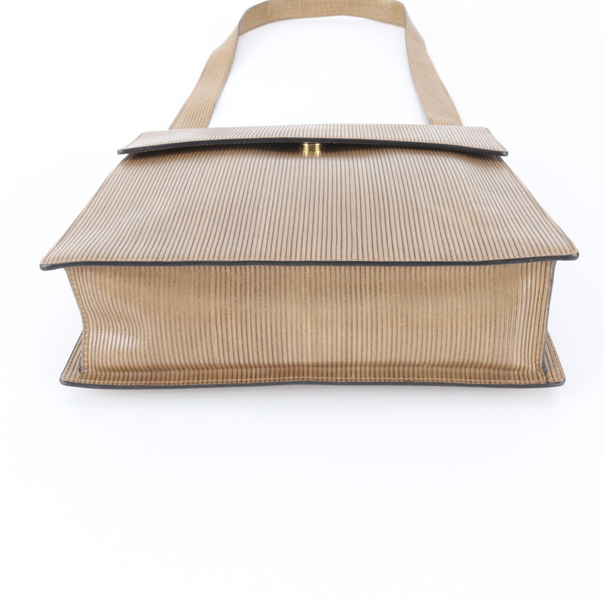 Celine Light Brown Leather Handbag Shoulder Bag (Pre-Owned)