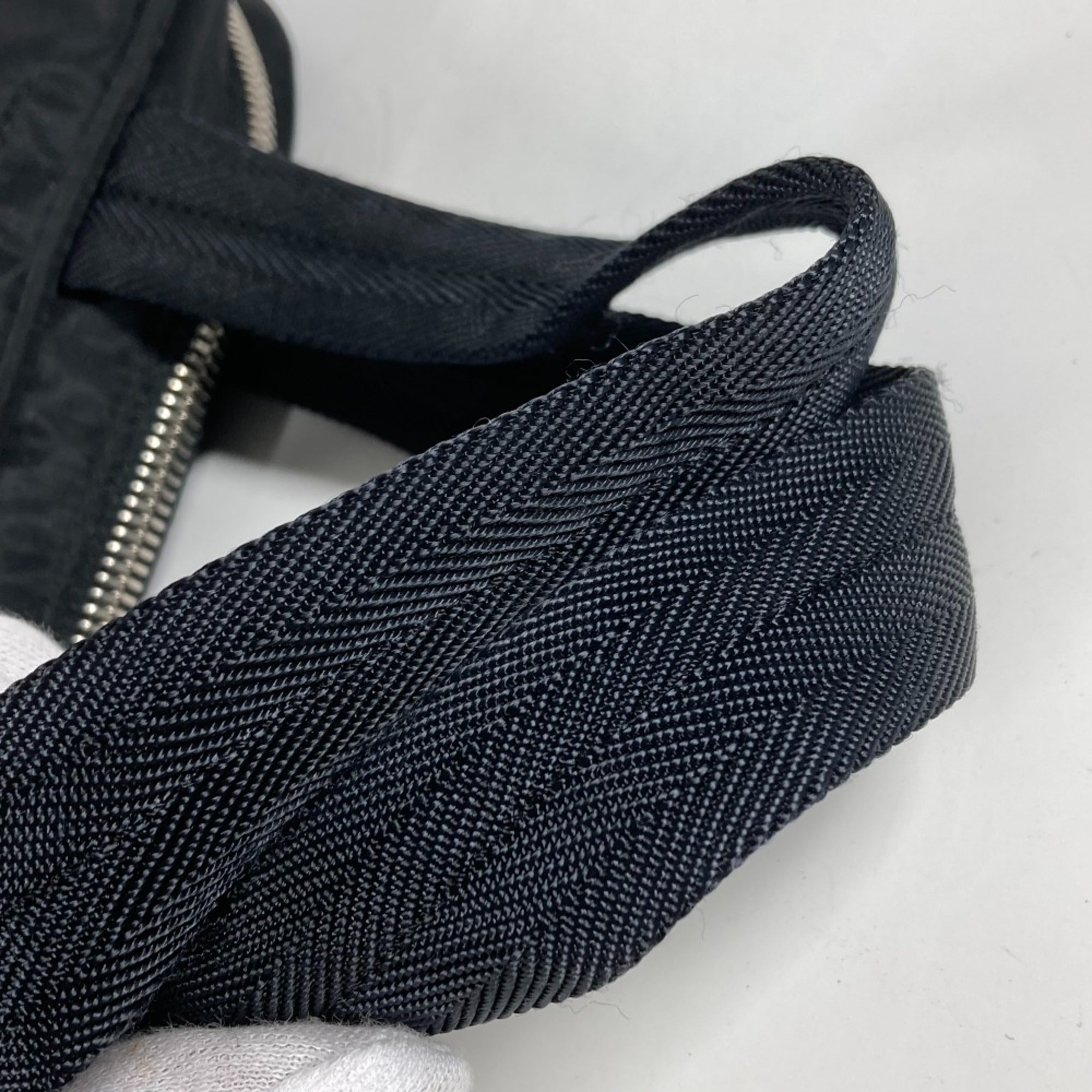 Prada Black Cloth Handbag (Pre-Owned)