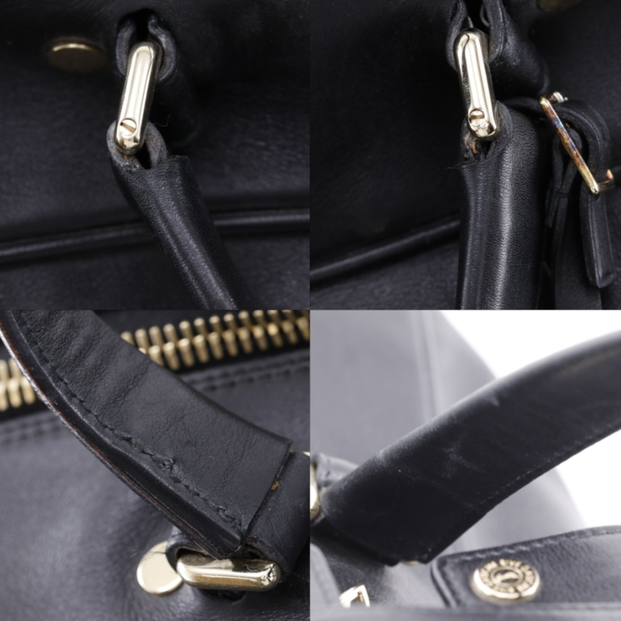 Yves Saint Laurent Black Leather Boston Bag (Pre-Owned)