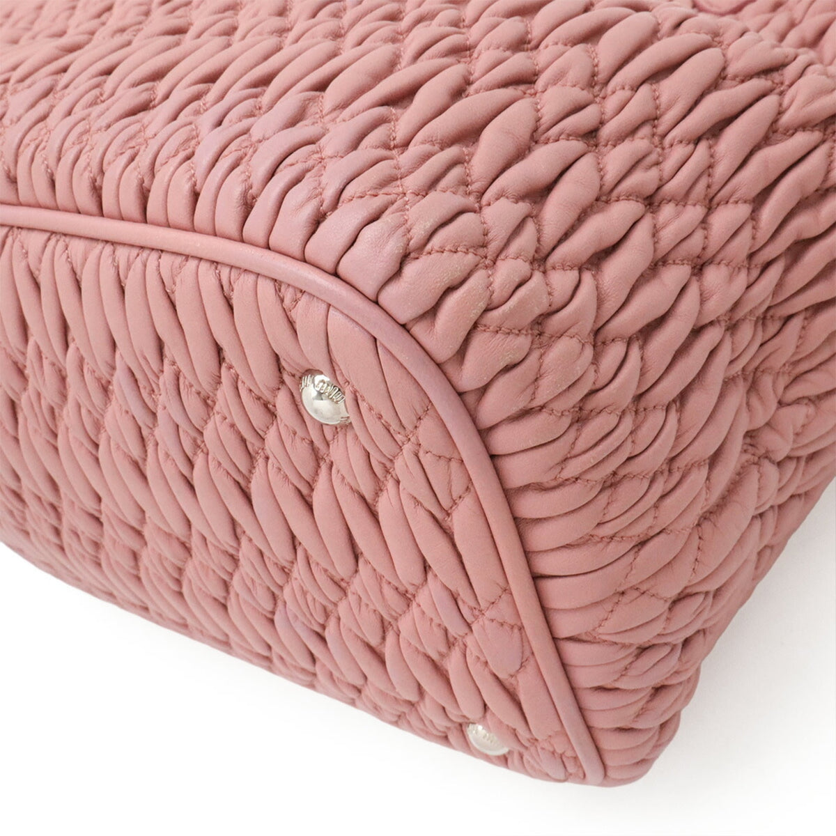 Miu Miu Pink Leather Handbag Shoulder Bag (Pre-Owned)