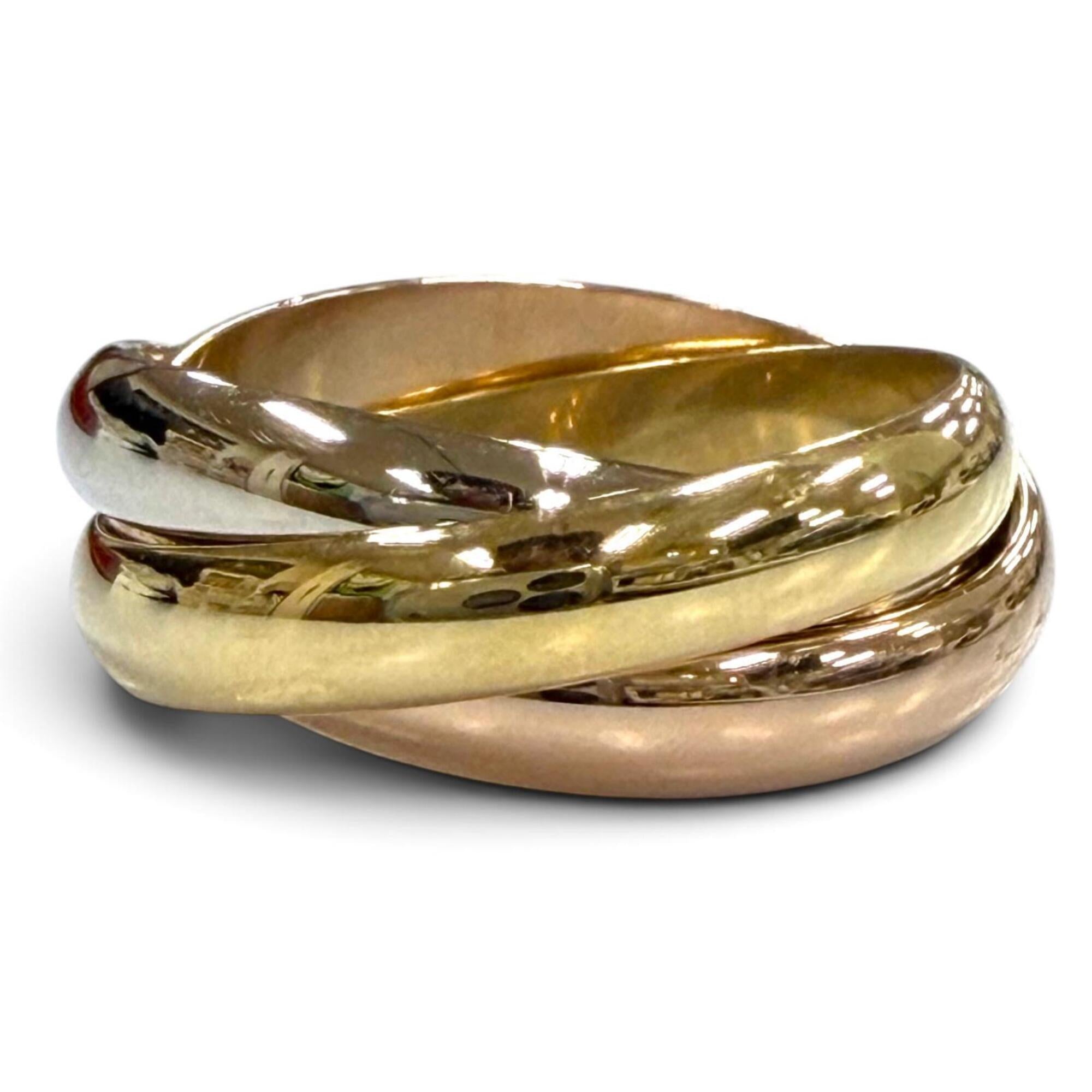 Cartier Pink Gold White Gold Yellow Gold Yellow Gold (18K) Pink Gold (18K) White Gold (18K) Band Ring (Pre-Owned)