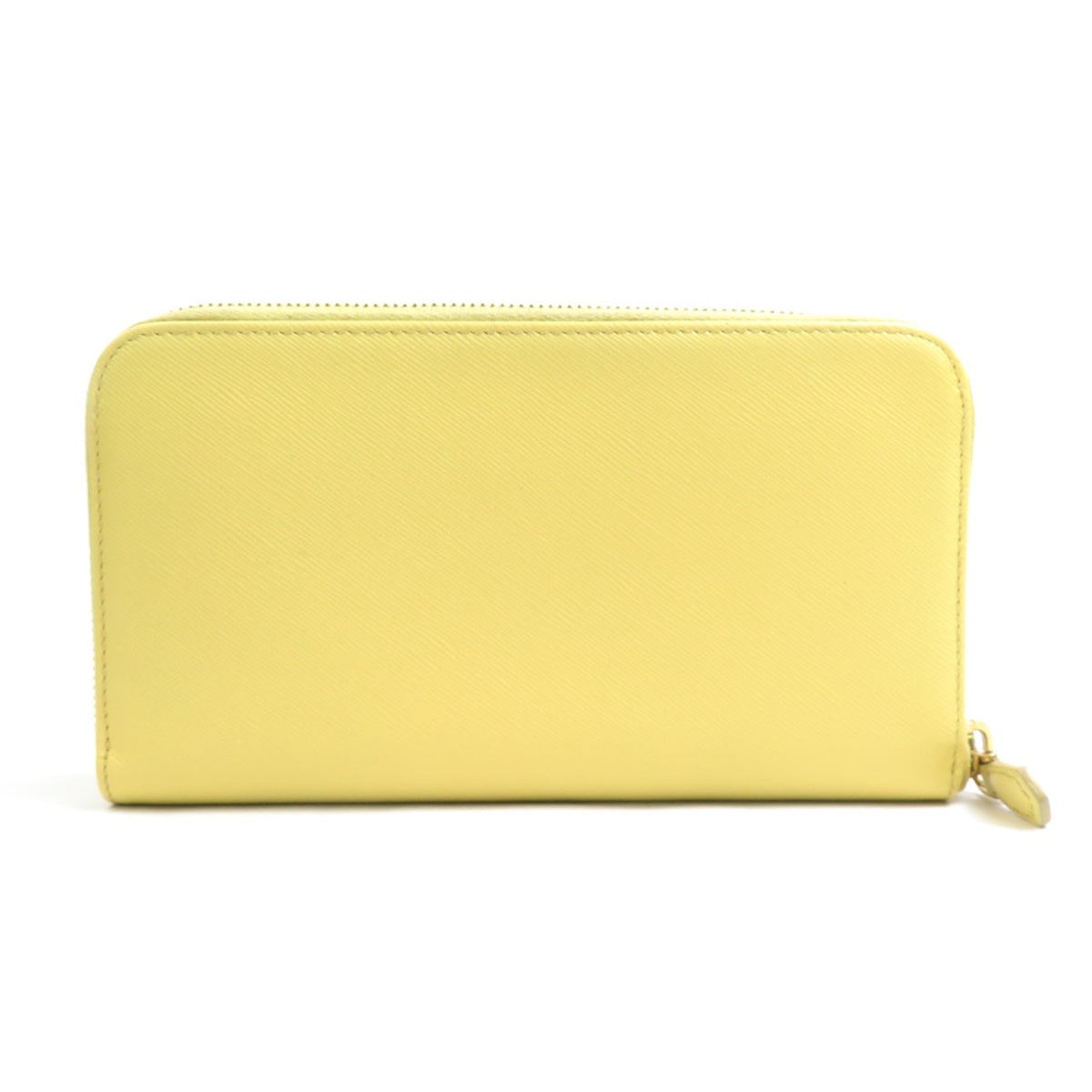 Prada Yellow Leather Long Wallet (Bi-Fold) (Pre-Owned)