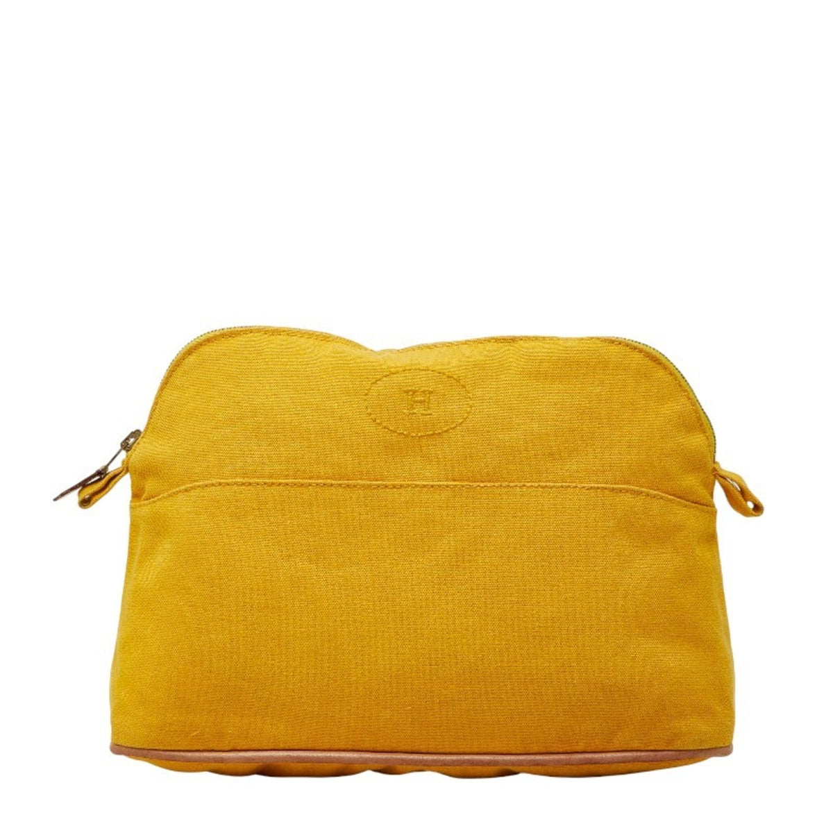 Hermes Yellow Canvas Pouch (Pre-Owned)