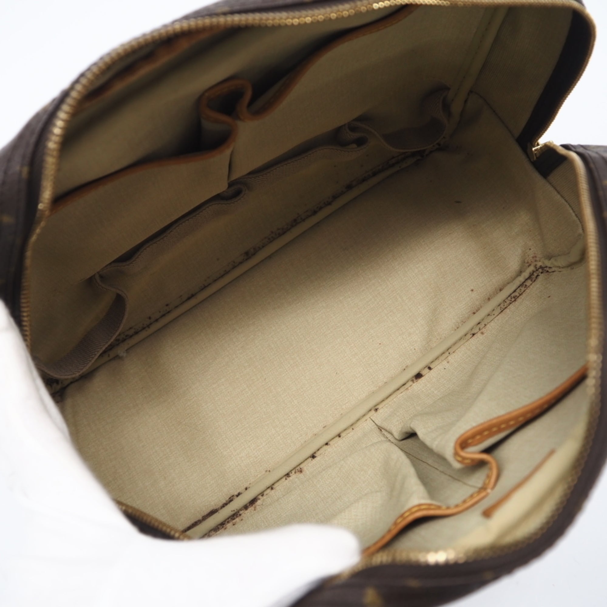 Louis Vuitton Brown Coated Canvas Leather Handbag (Pre-Owned)