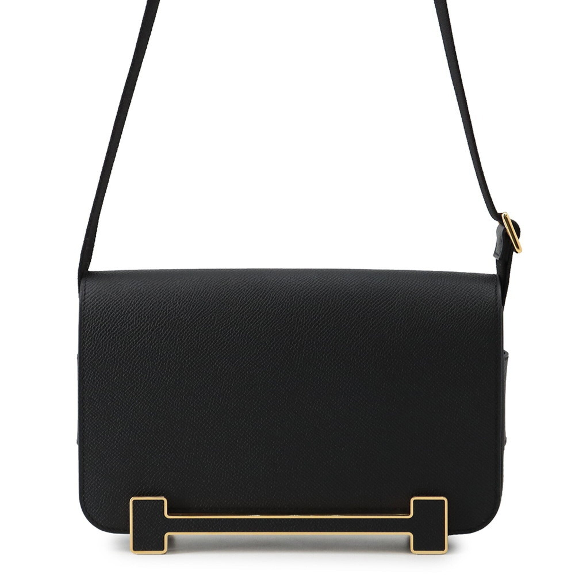 Hermes Black Epsom Leather Handbag Shoulder Bag (Pre-Owned)