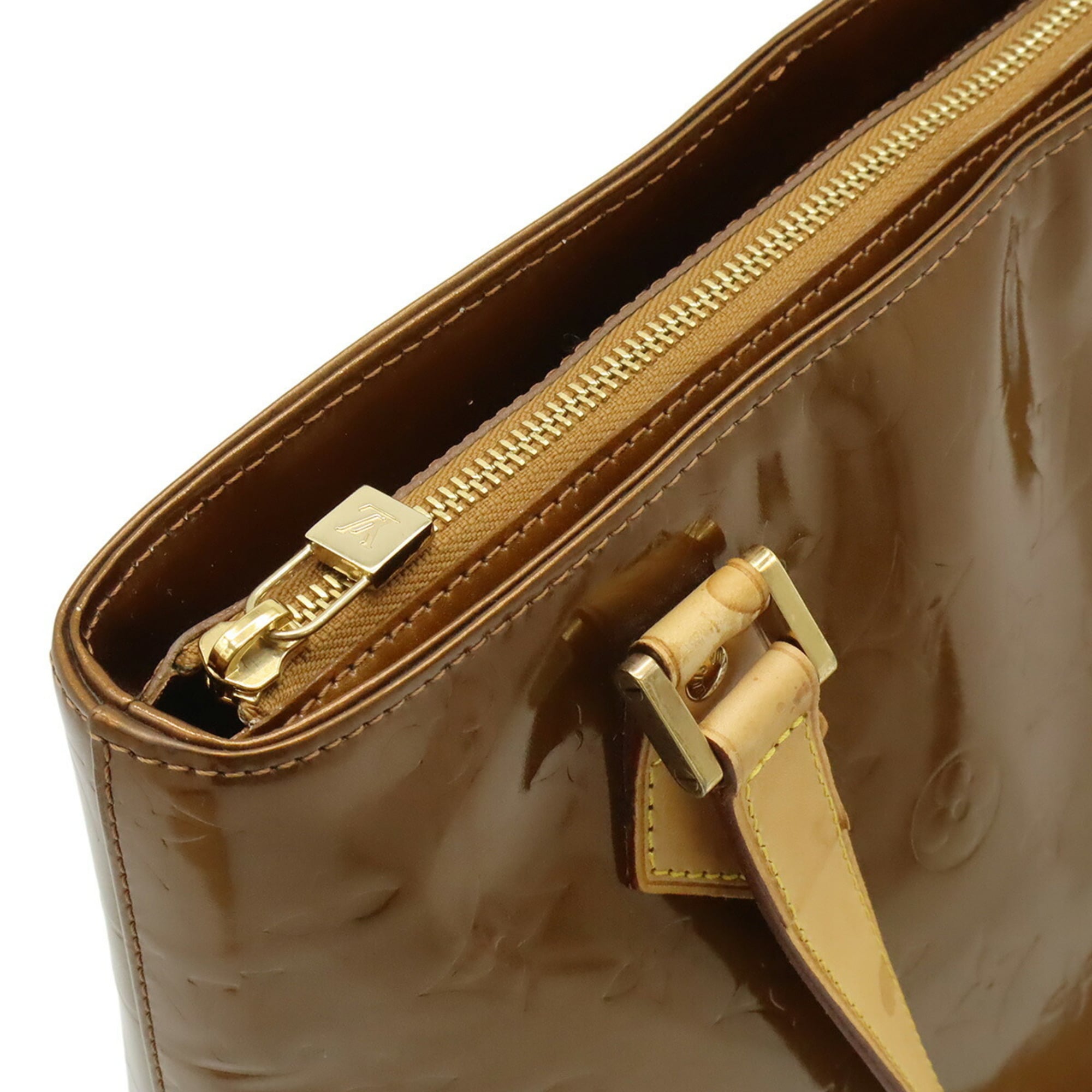 Louis Vuitton Monogram Vernis Bronze Shoulder Bag Tote Bag (Pre-Owned)