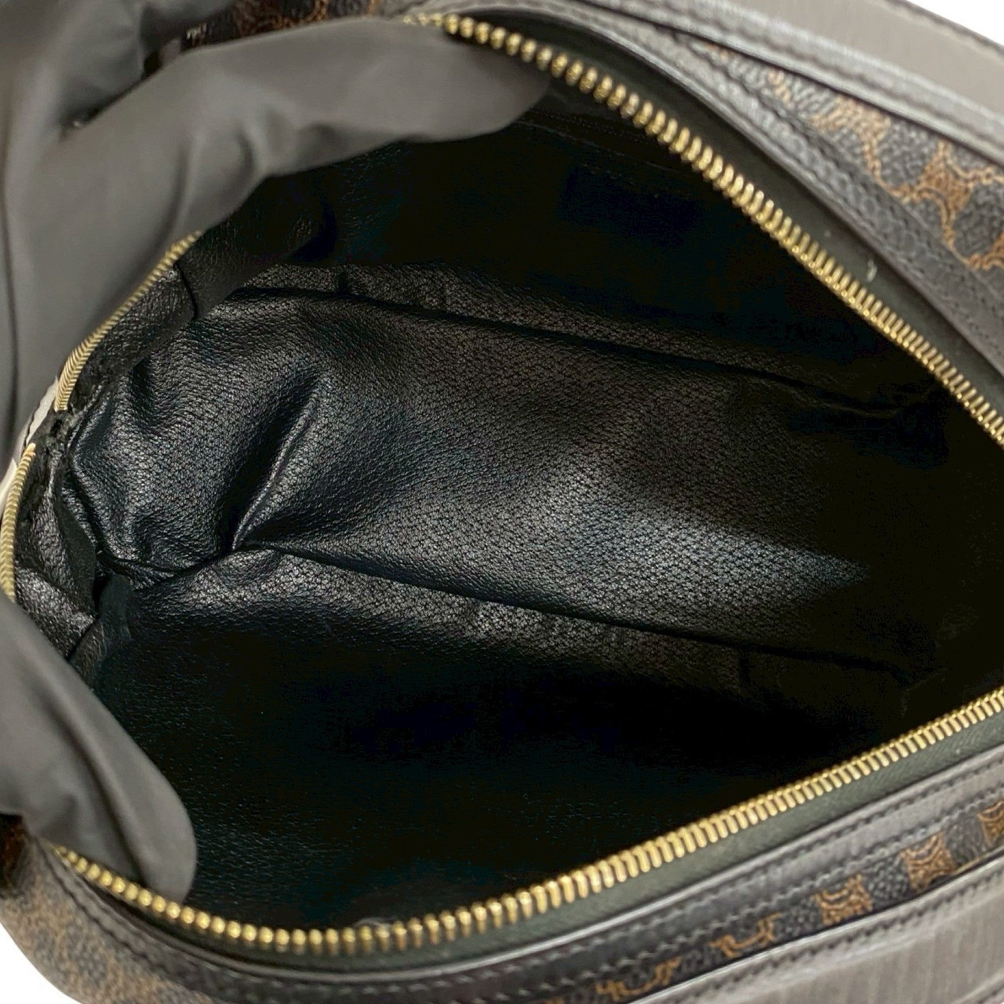 Celine Black Brown Leather Pvc Boston Bag Handbag (Pre-Owned)