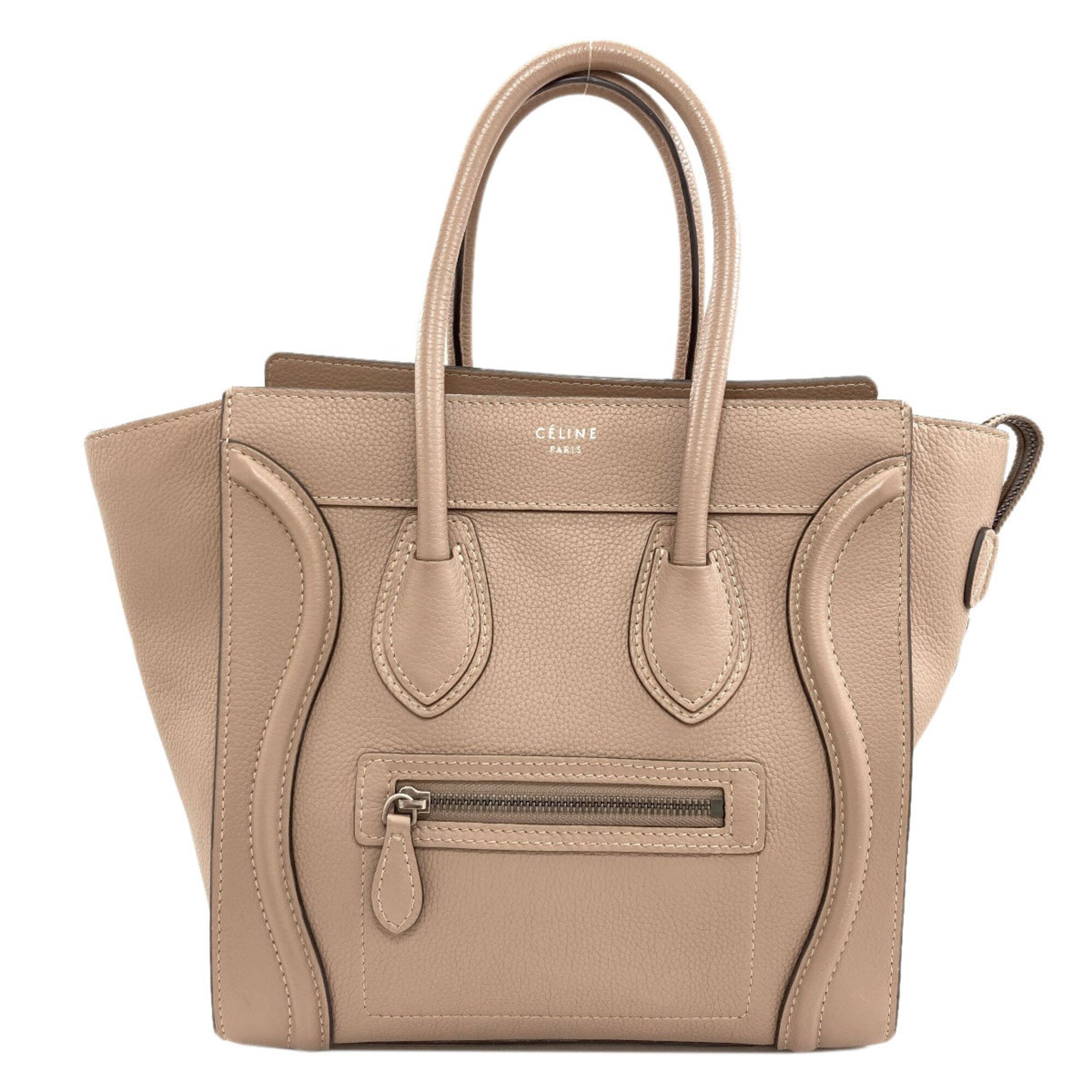 Celine Beige Leather Tote Bag (Pre-Owned)