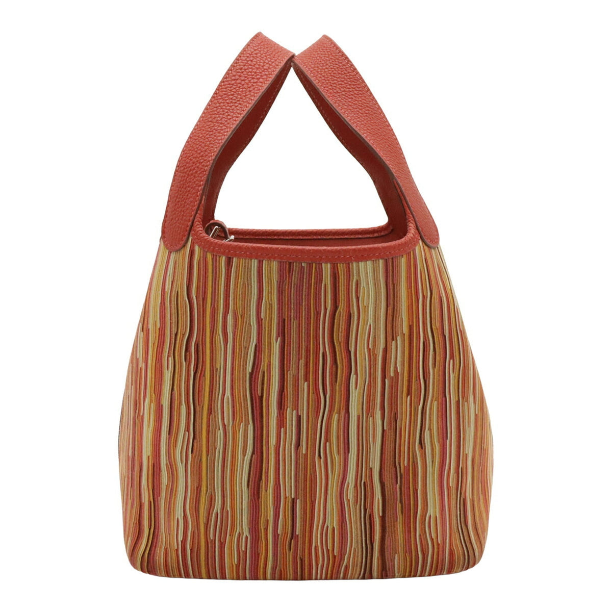 Hermes Multi-Color Red Color Rouge Vif Togo Leather Vibrato Leather Handbag Tote Bag (Pre-Owned)