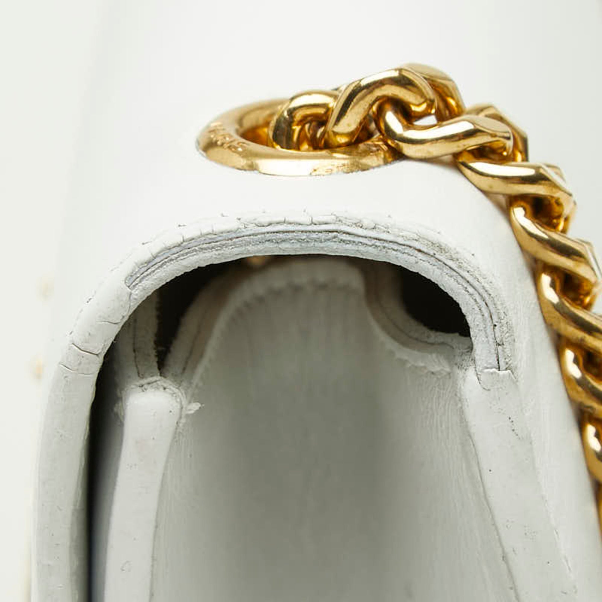 Saint Laurent White Leather Shoulder Bag (Pre-Owned)