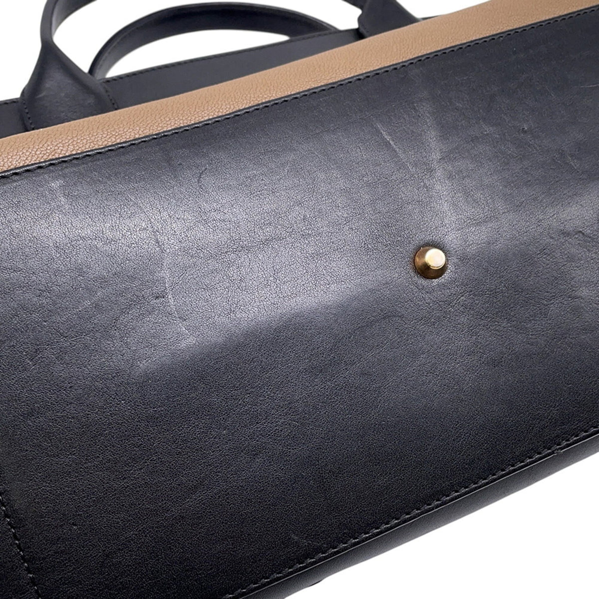 Chloé Black Brown Leather Handbag (Pre-Owned)