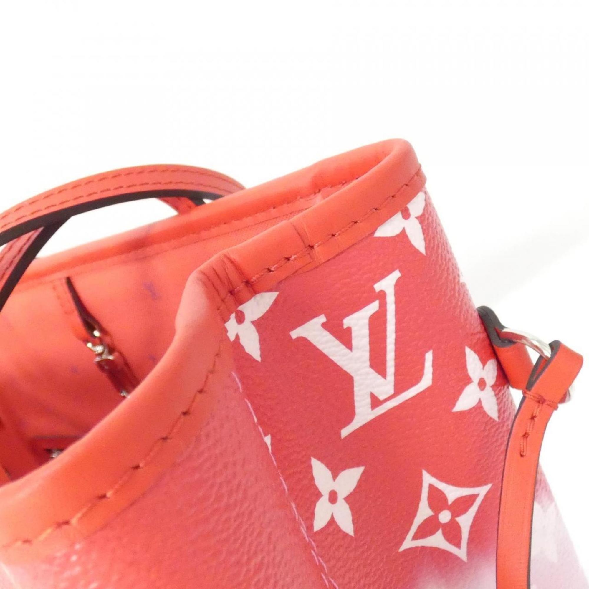 Louis Vuitton Rouge Coated Canvas Handbag Pouch (Pre-Owned)