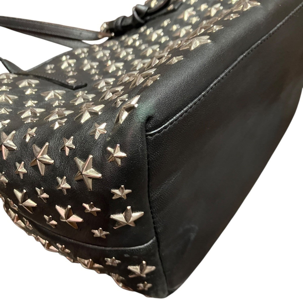 Jimmy Choo Black Leather Tote Bag (Pre-Owned)
