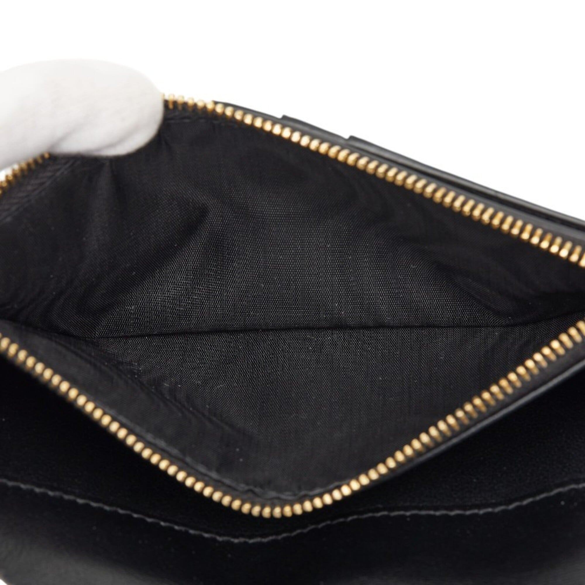 Saint Laurent Black Leather Long Wallet (Bi-Fold) (Pre-Owned)