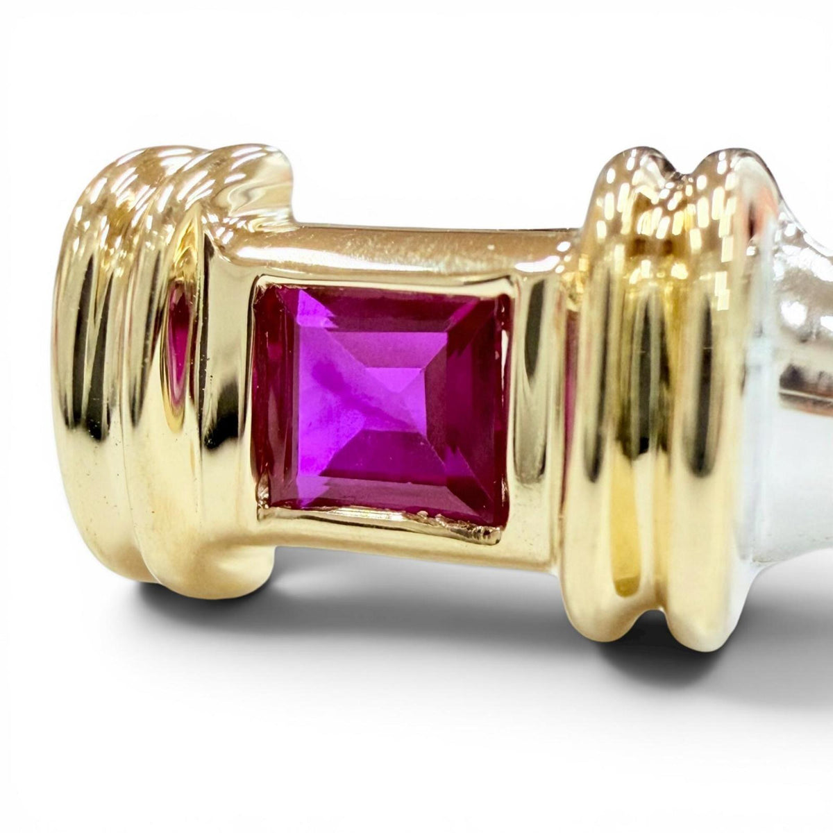 Tiffany Gold Silver Gold (18K) Silver 925 Band Ring (Pre-Owned)