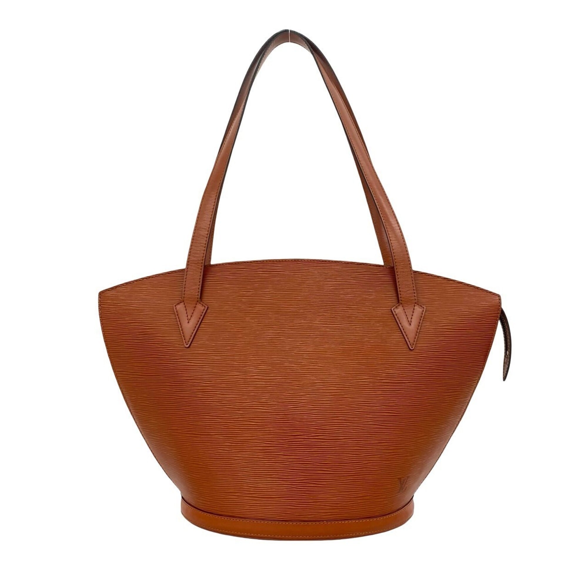 Louis Vuitton Brown Leather Shoulder Bag Tote Bag (Pre-Owned)
