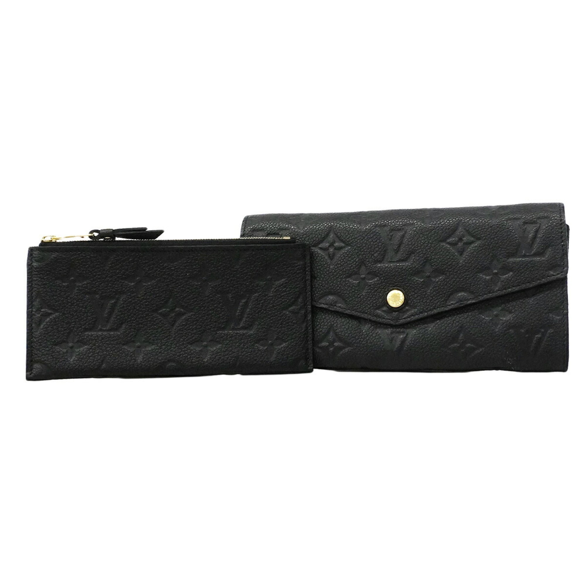 Louis Vuitton Noir Long Wallet (Bi-Fold) (Pre-Owned)