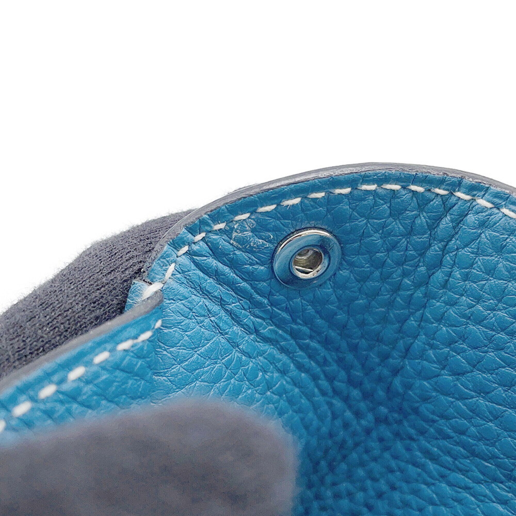 Hermes Kara Blue Jean Togo Leather Handbag Shoulder Bag (Pre-Owned)