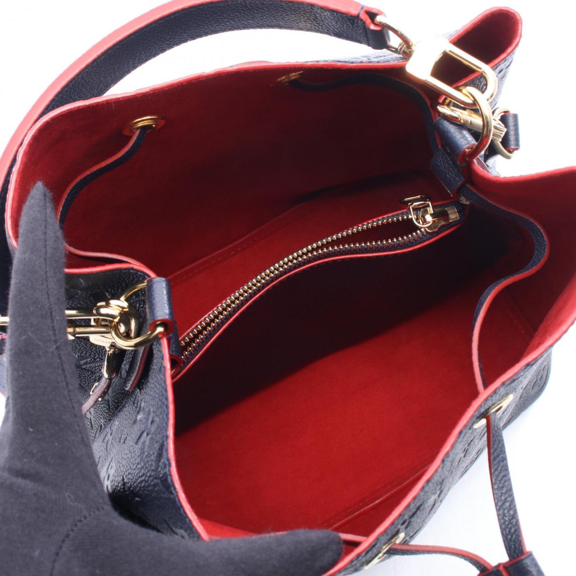 Louis Vuitton Marine Rouge Navy Monogram Empreinte Handbag (Pre-Owned)