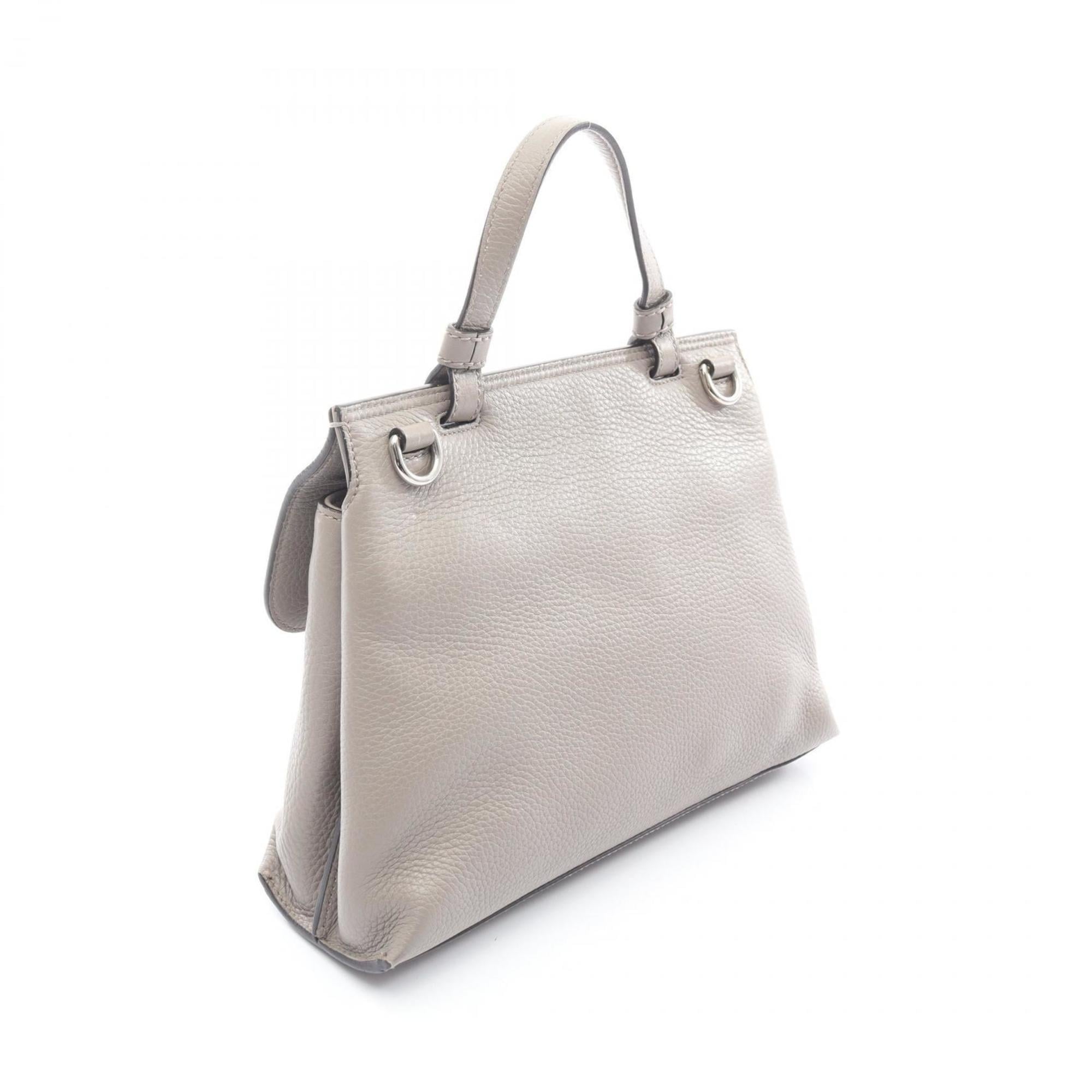 Gucci Gray Leather Handbag (Pre-Owned)