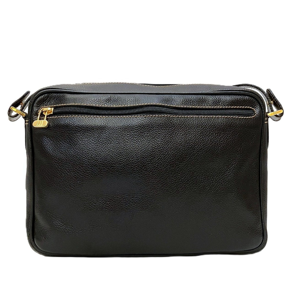 Dunhill Black Leather Shoulder Bag (Pre-Owned)