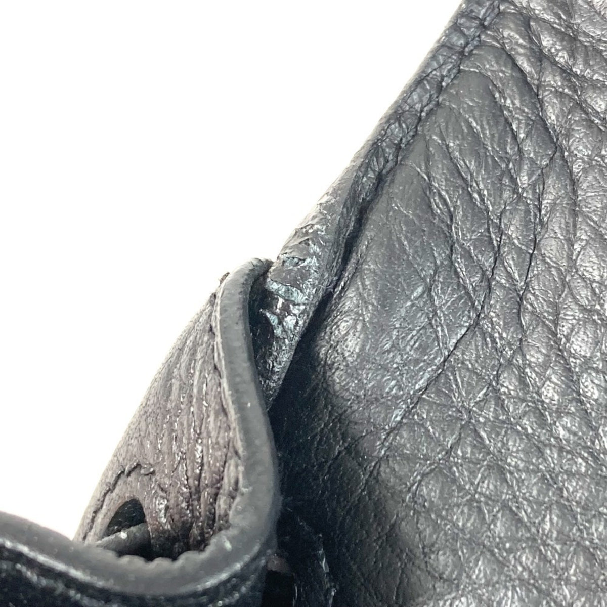 Hermes Black Taurillon Clemence Leather Handbag Shoulder Bag (Pre-Owned)