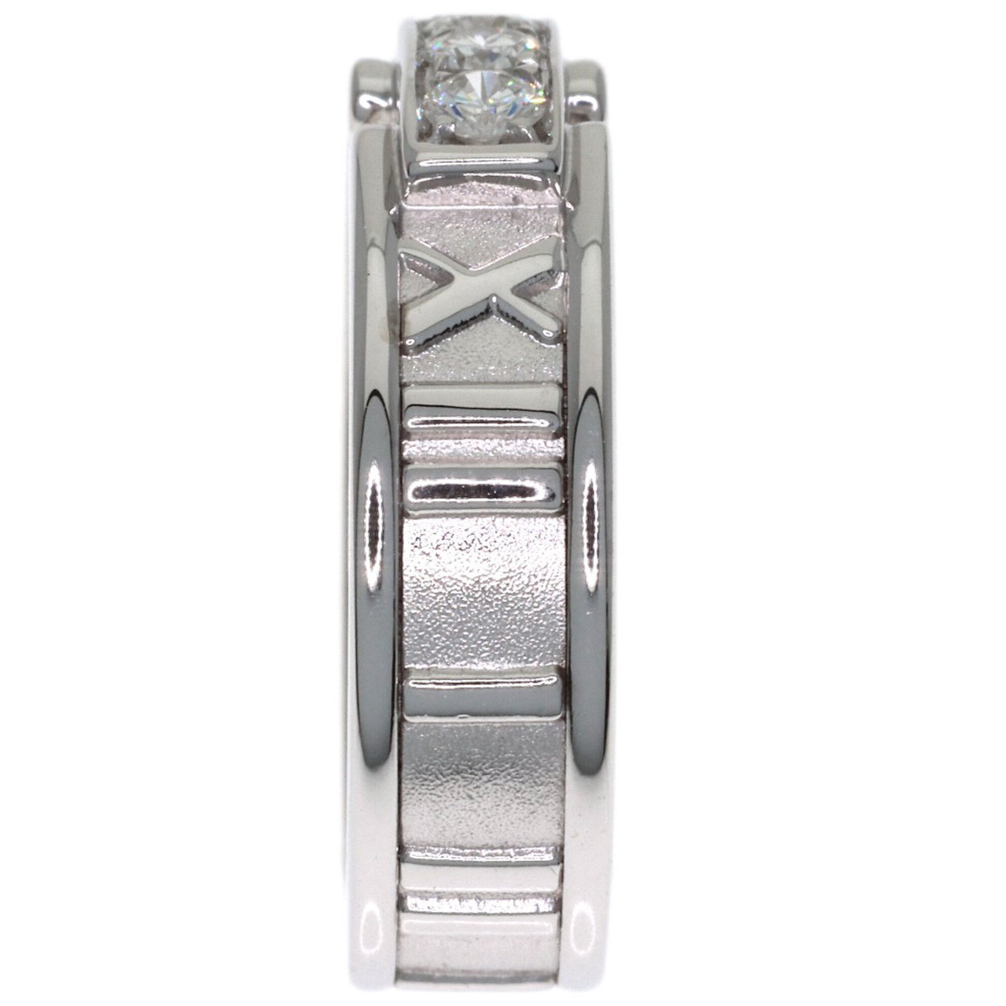 Tiffany Atlas White Gold (18K) Band Ring (Pre-Owned)