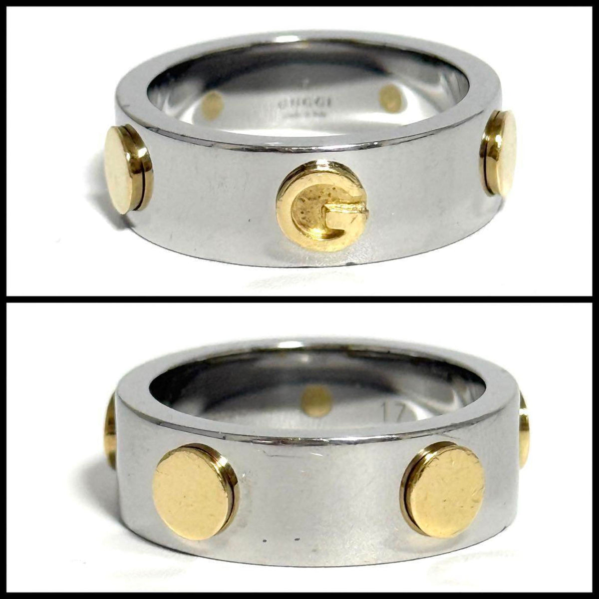 Gucci Gold Plating Stainless Steel Band Ring (Pre-Owned)