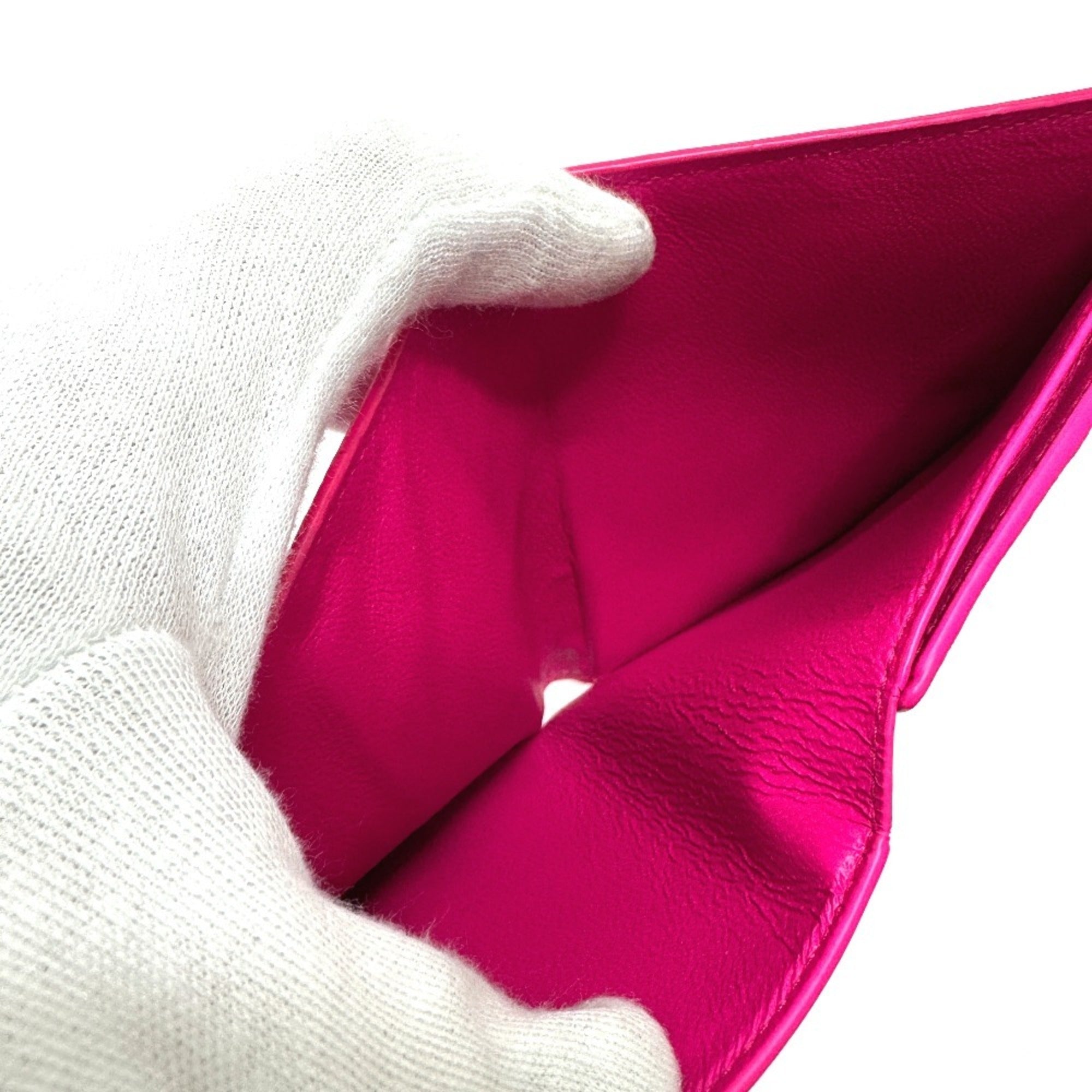 Balenciaga Pink Leather Wallet (Bi-Fold) (Pre-Owned)
