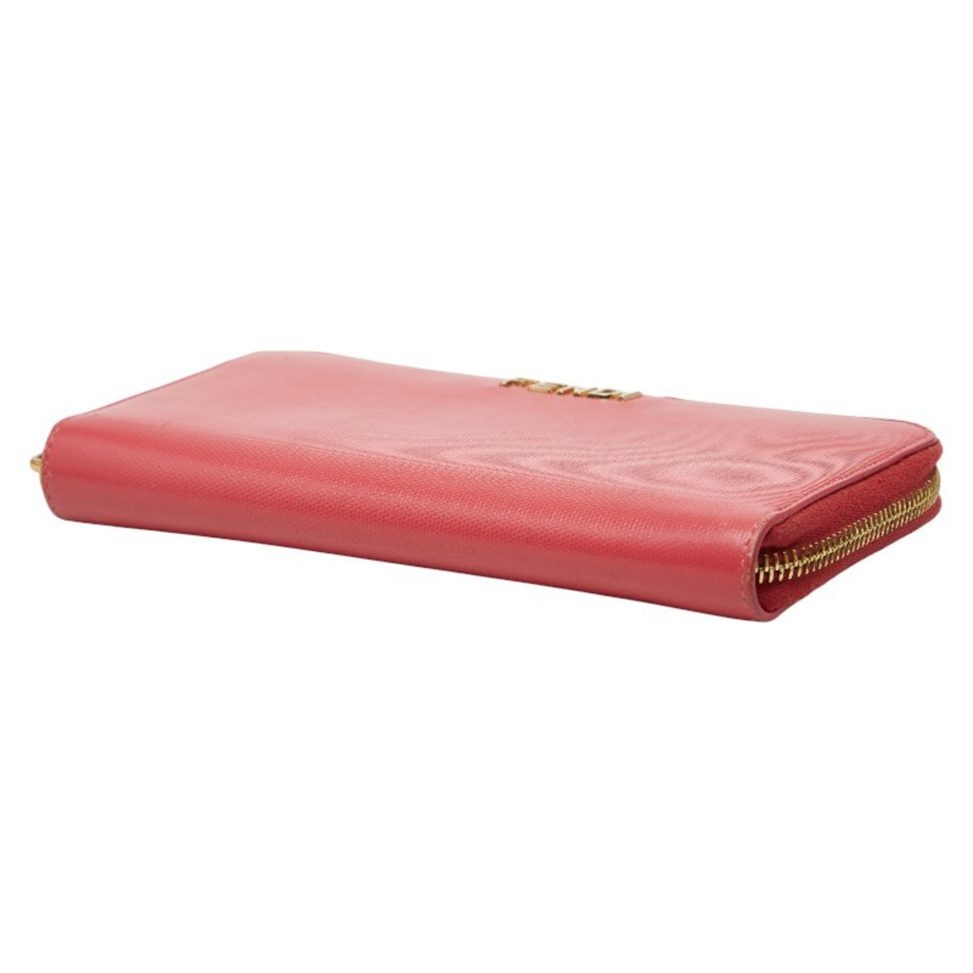 Fendi Pink Leather Coin Purse/Coin Case (Pre-Owned)