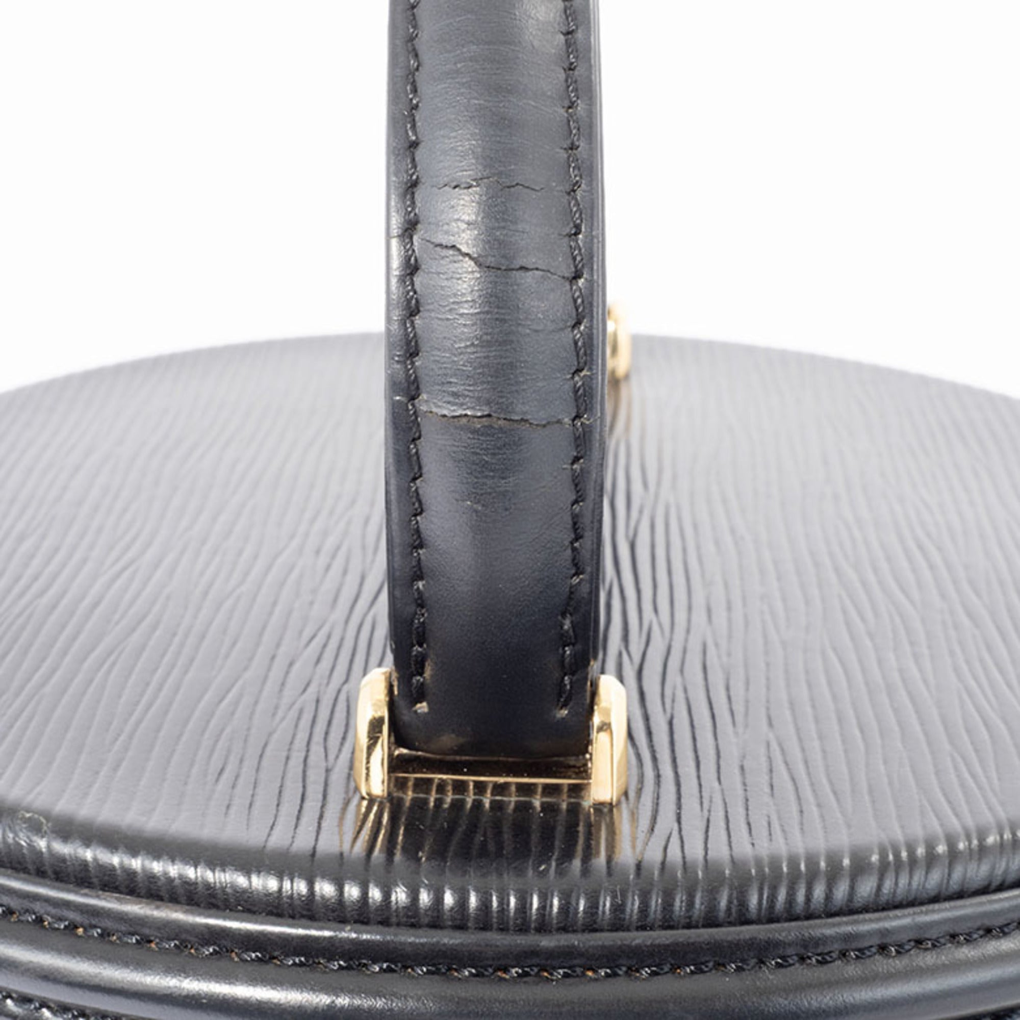 Louis Vuitton Epi Black Epi Leather Handbag Vanity Bag (Pre-Owned)
