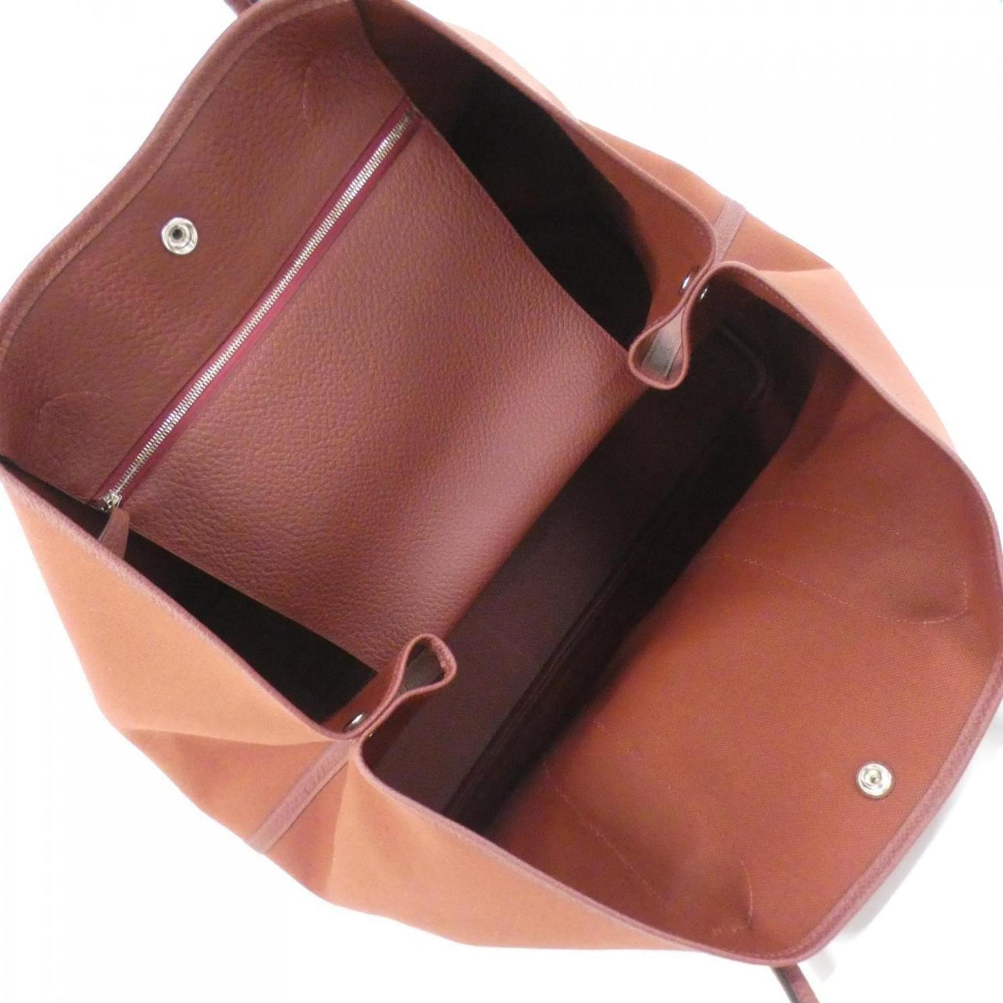 Hermes Rouge H Country Leather Handbag (Pre-Owned)