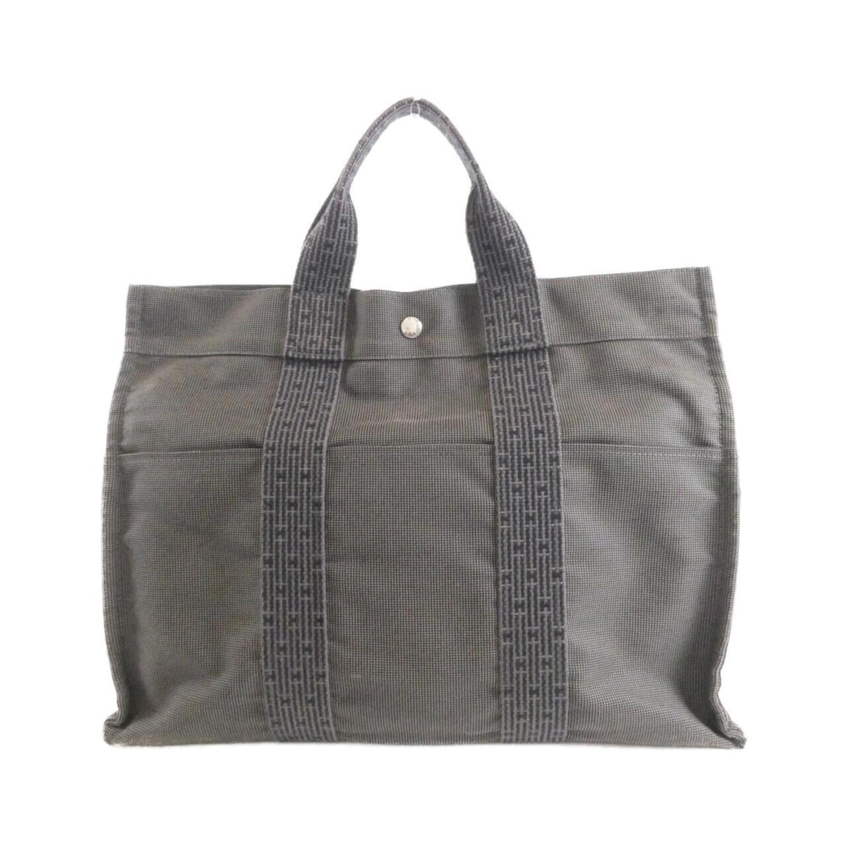 Hermes Black Canvas Handbag (Pre-Owned)