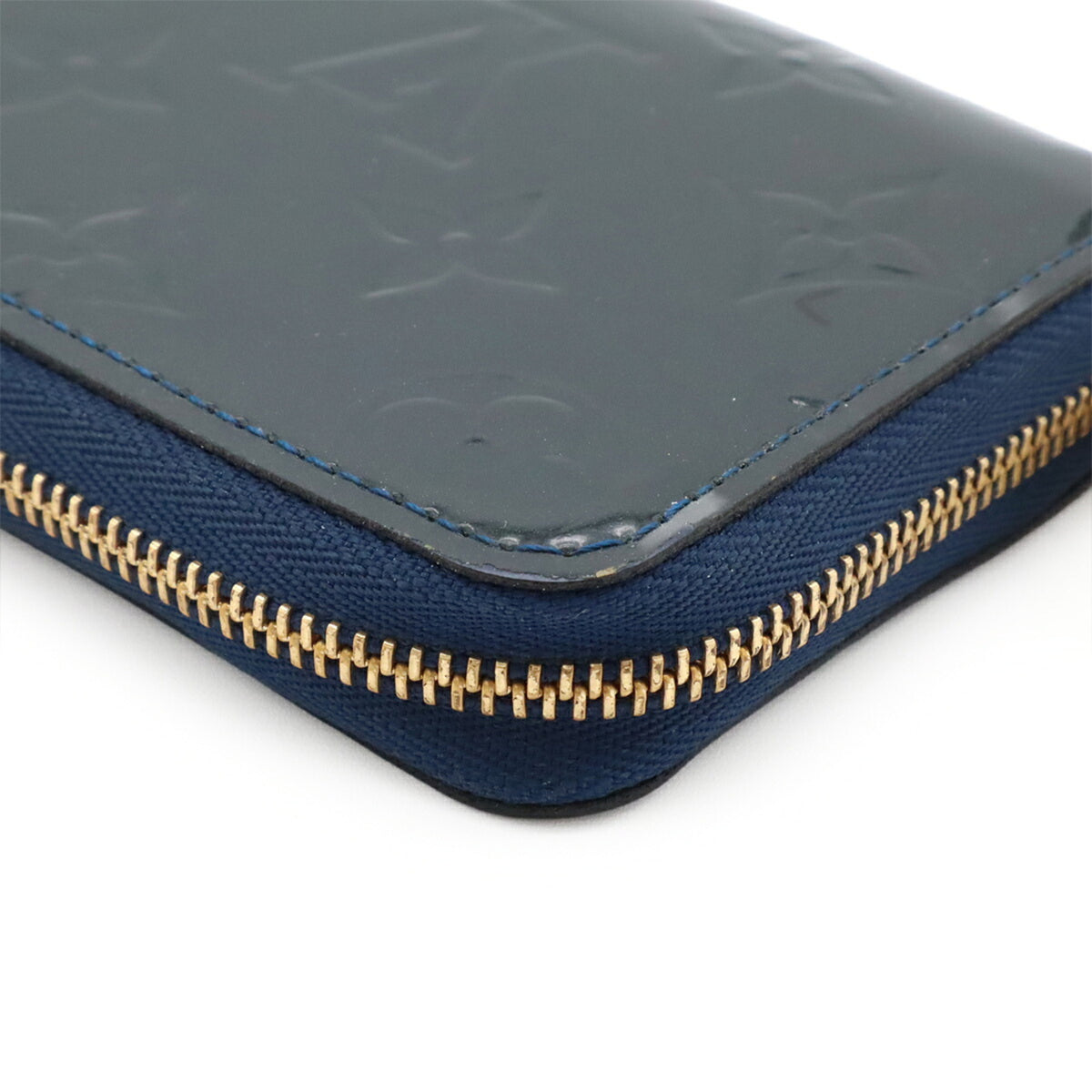 Louis Vuitton Blue Nuit Leather Coin Purse/Coin Case (Pre-Owned)