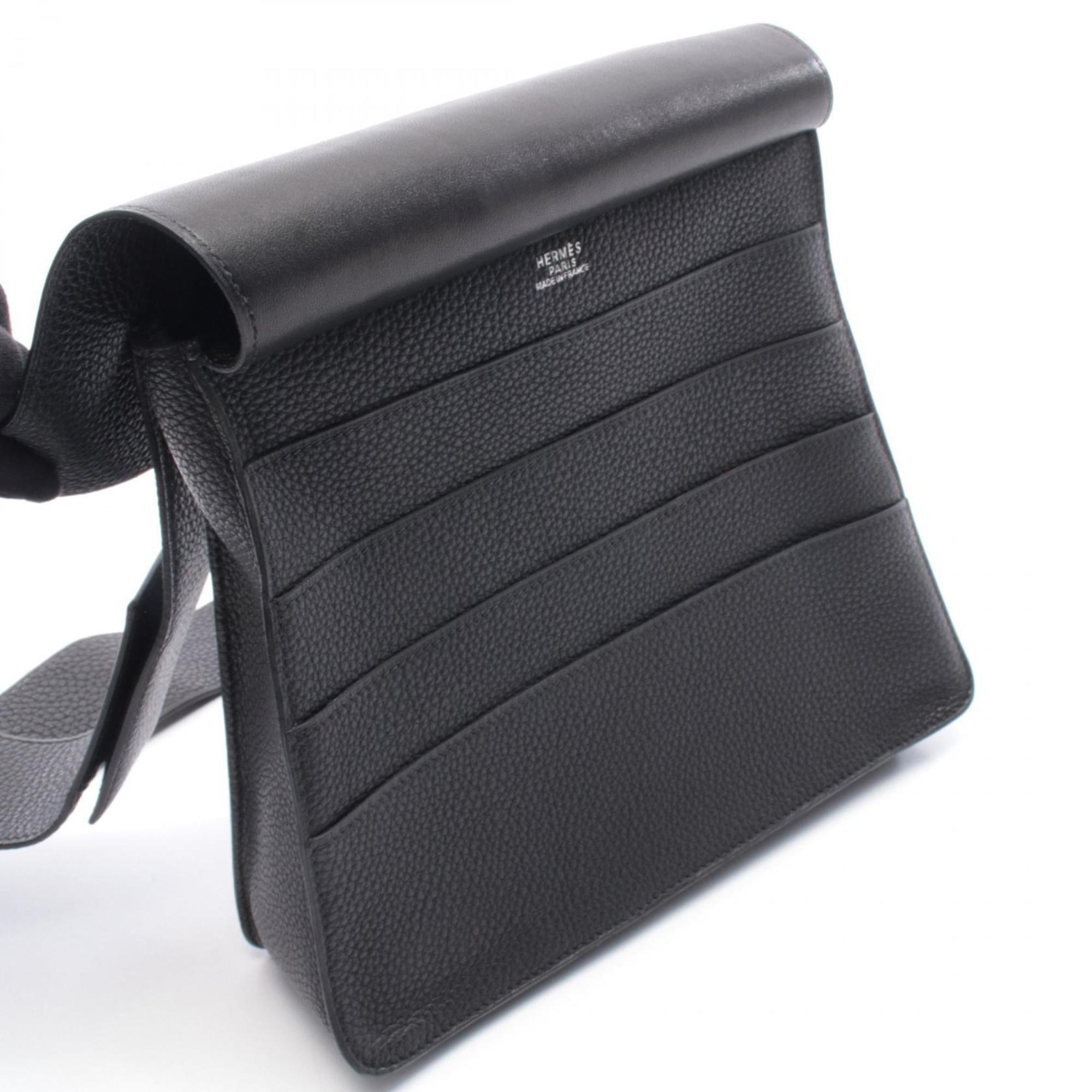 Hermes Black Togo Leather Shoulder Bag (Pre-Owned)