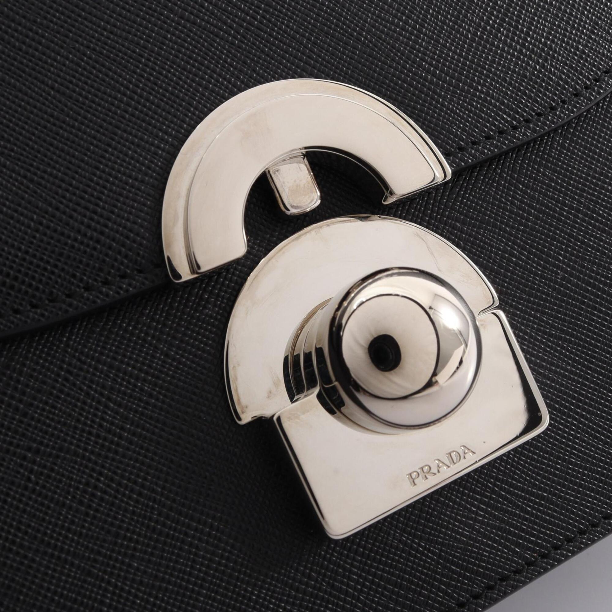 Prada Black Leather Handbag (Pre-Owned)