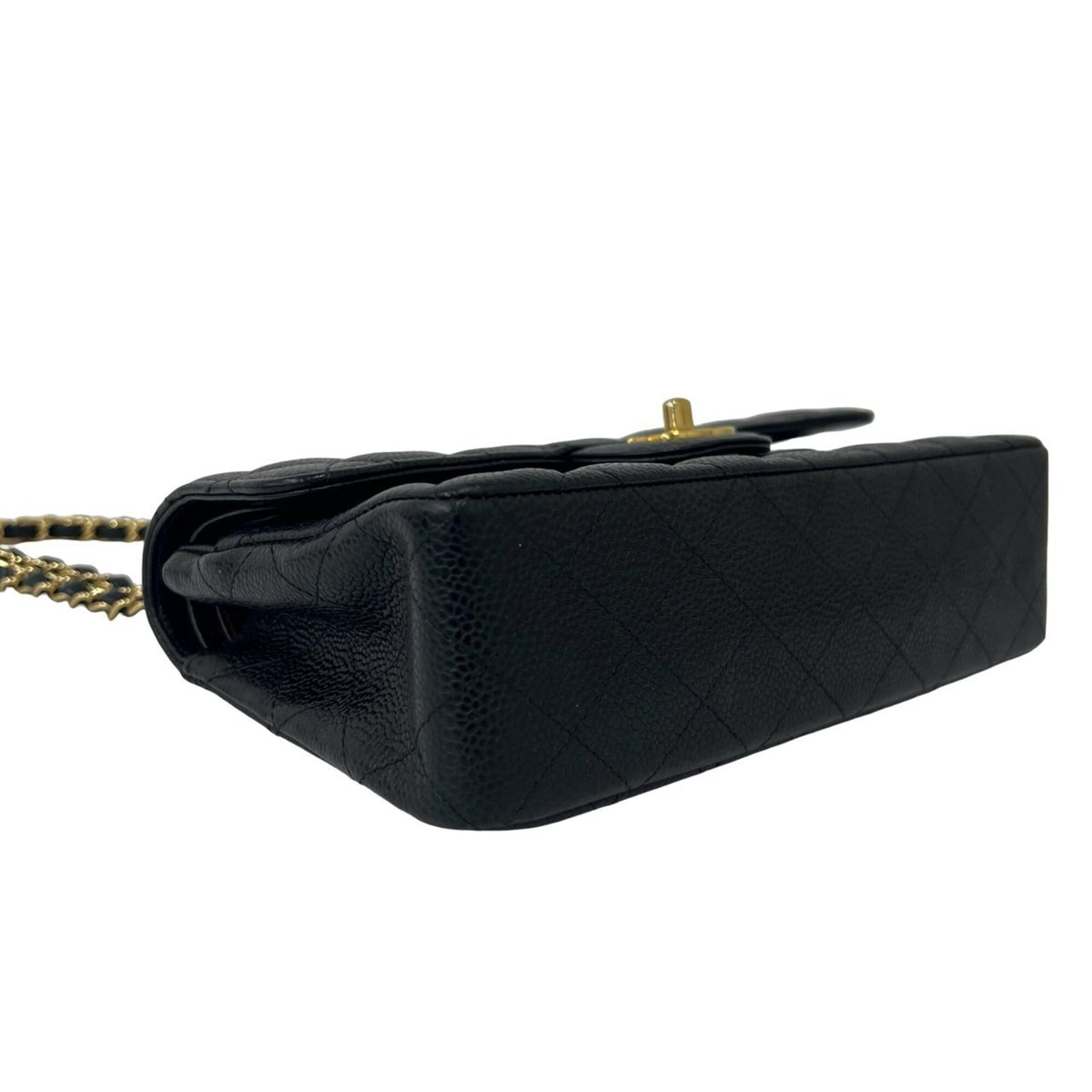 Chanel Black Grained Calfskin Shoulder Bag (Pre-Owned)