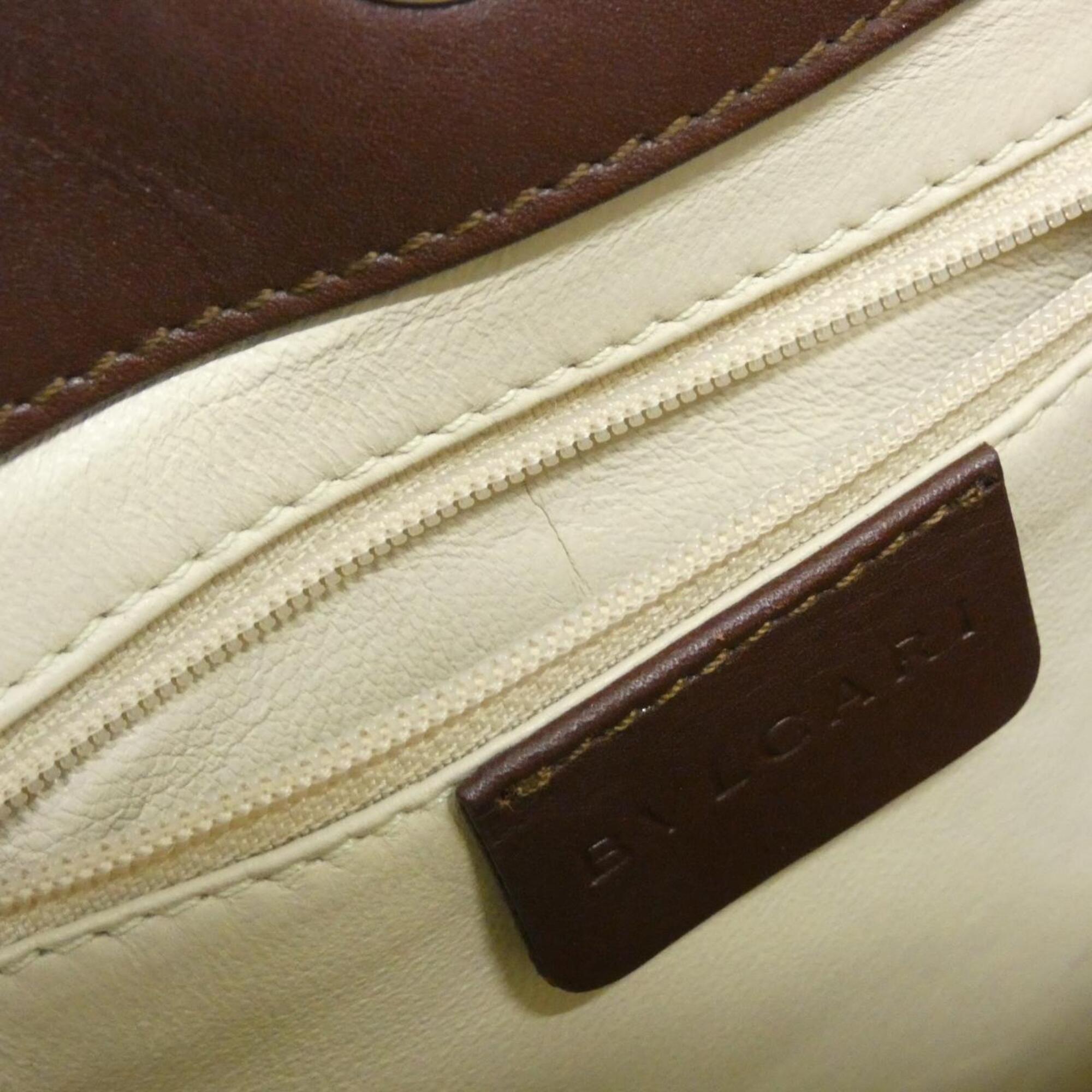 Bvlgari Brown Leather Handbag (Pre-Owned)