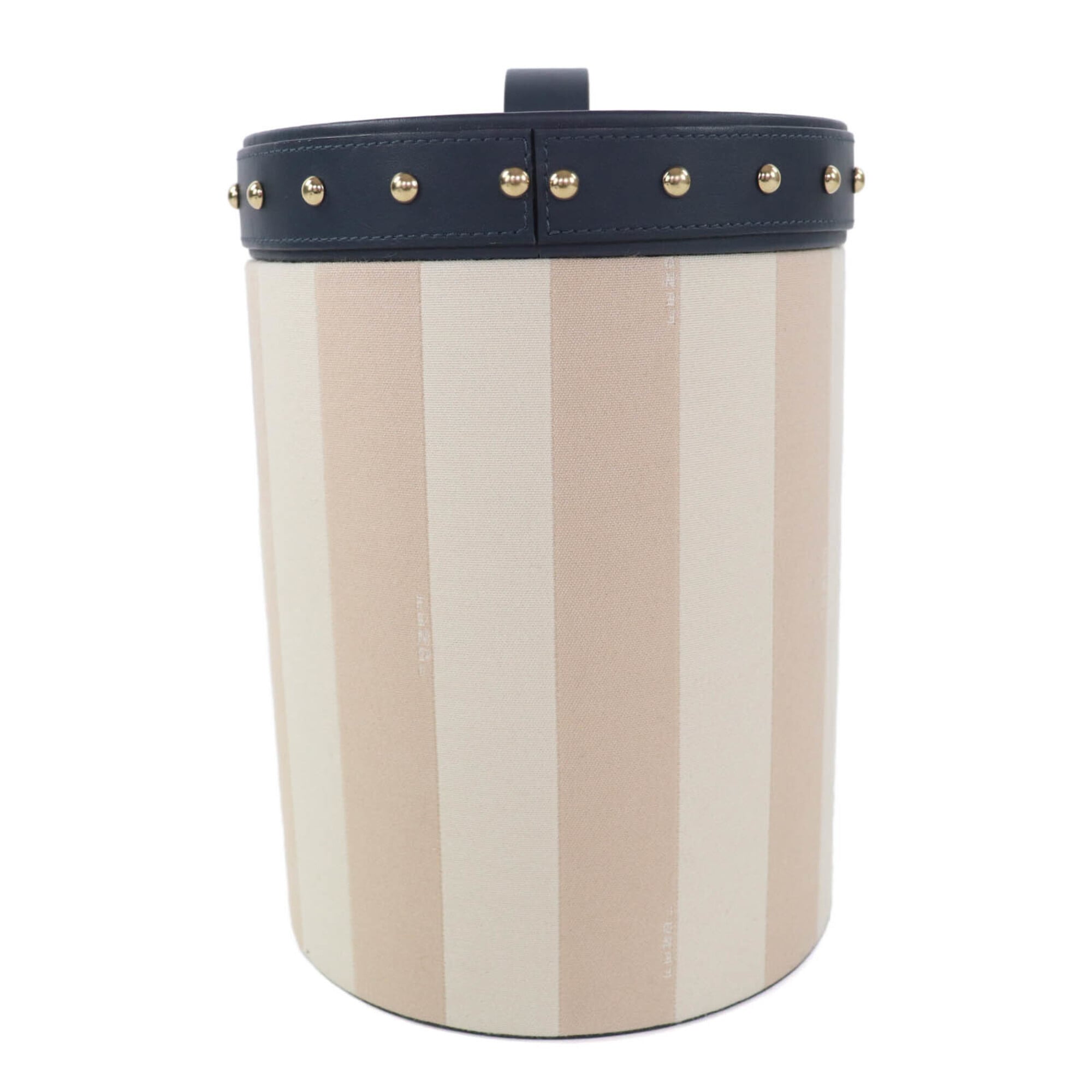 Fendi Beige Navy Leather Pouch (Pre-Owned)