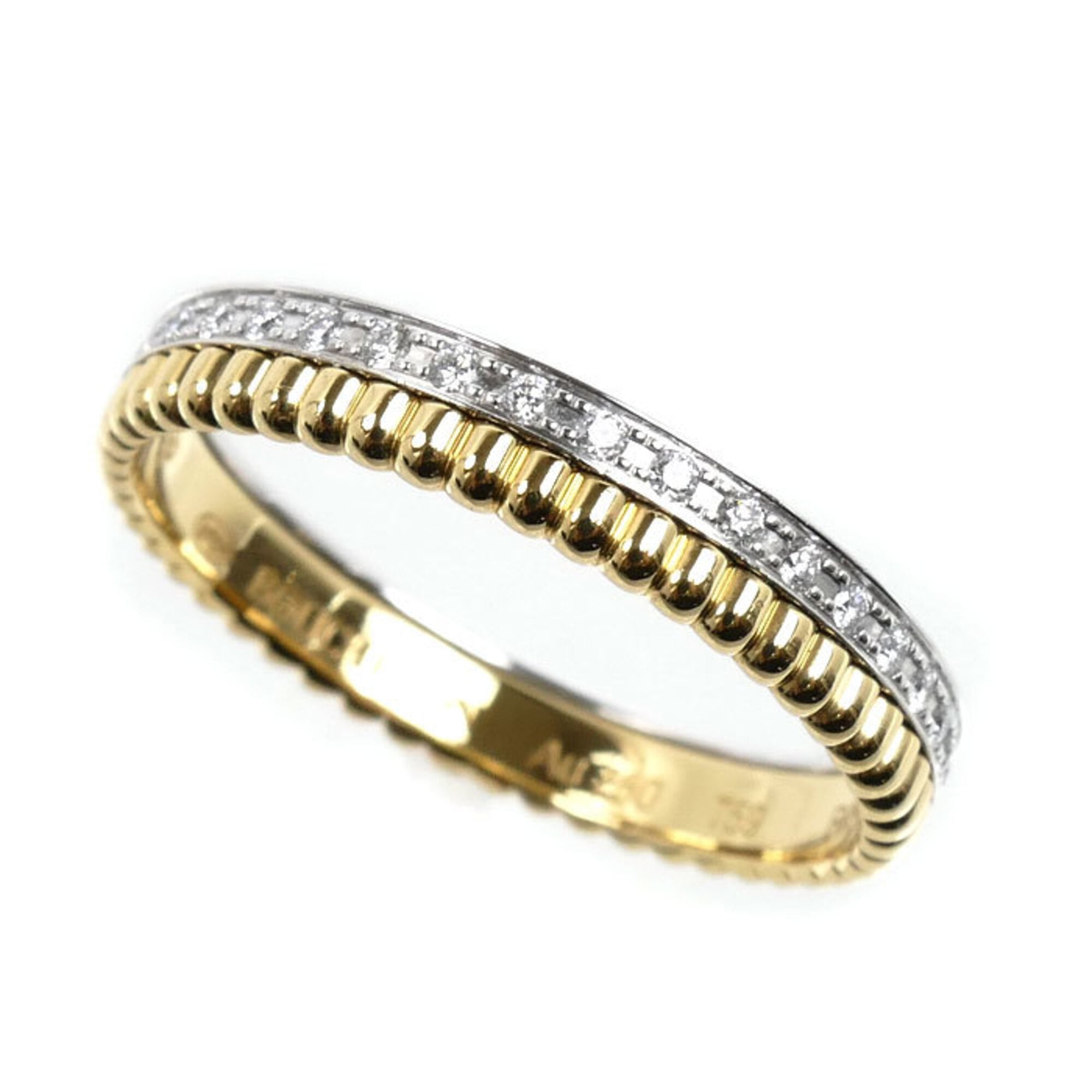 Boucheron Yellow Gold (18K) White Gold (18K) Band Ring (Pre-Owned)